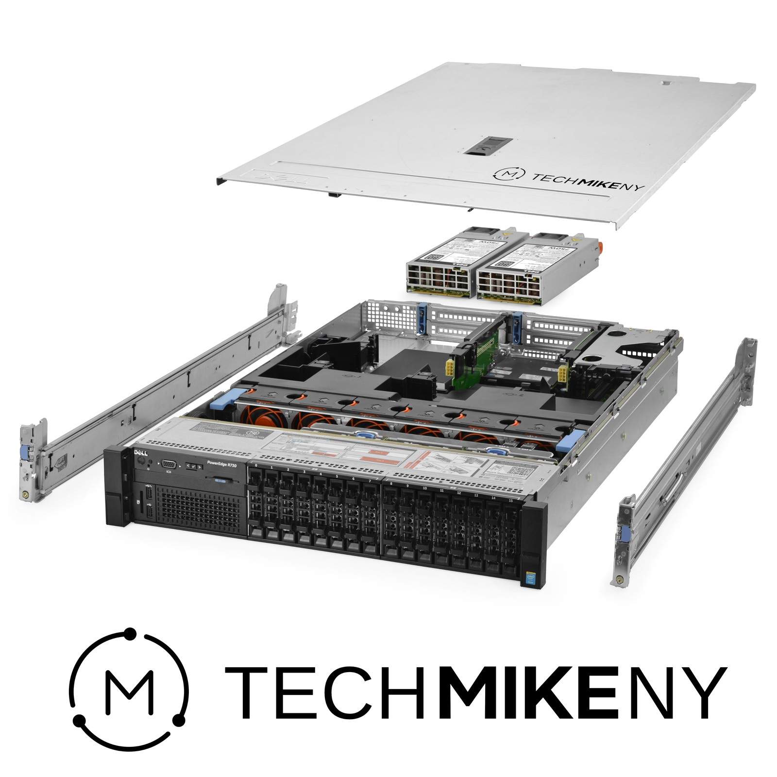 Dell PowerEdge R730 Server 2x E5-2650v4 2.20Ghz 24-Core 64GB RAM 16x Caddies