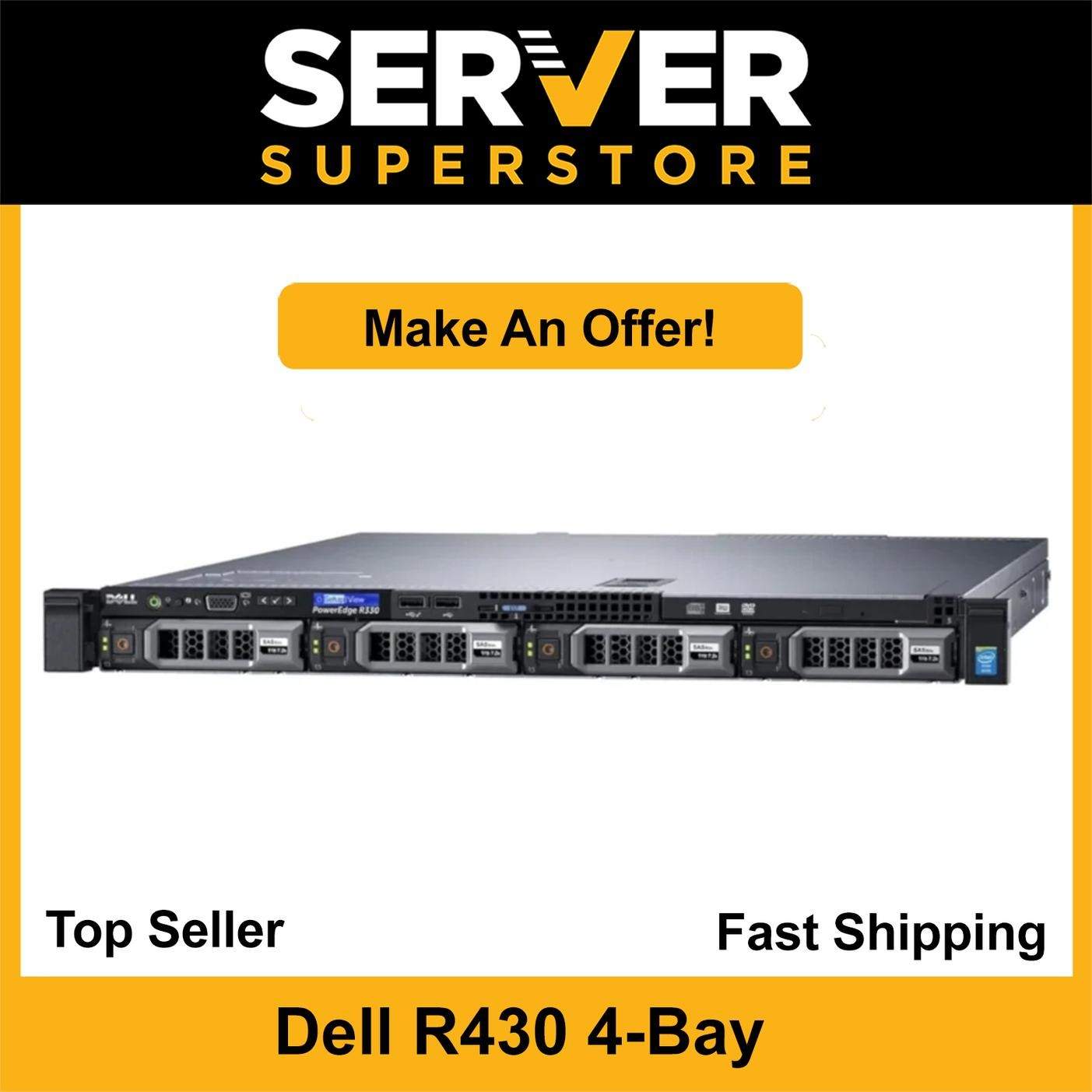 Dell PowerEdge R430 Server 2x E5-2690 V4 = 28 Cores H730 128GB RAM 2x 6TB SAS