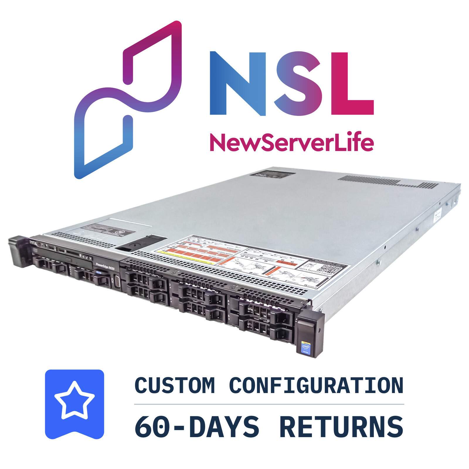 DELL R630 Server 2x E5-2680v3 2.5GHz =24 Cores 128GB H730 4x 1.2TB SAS 4xRJ45