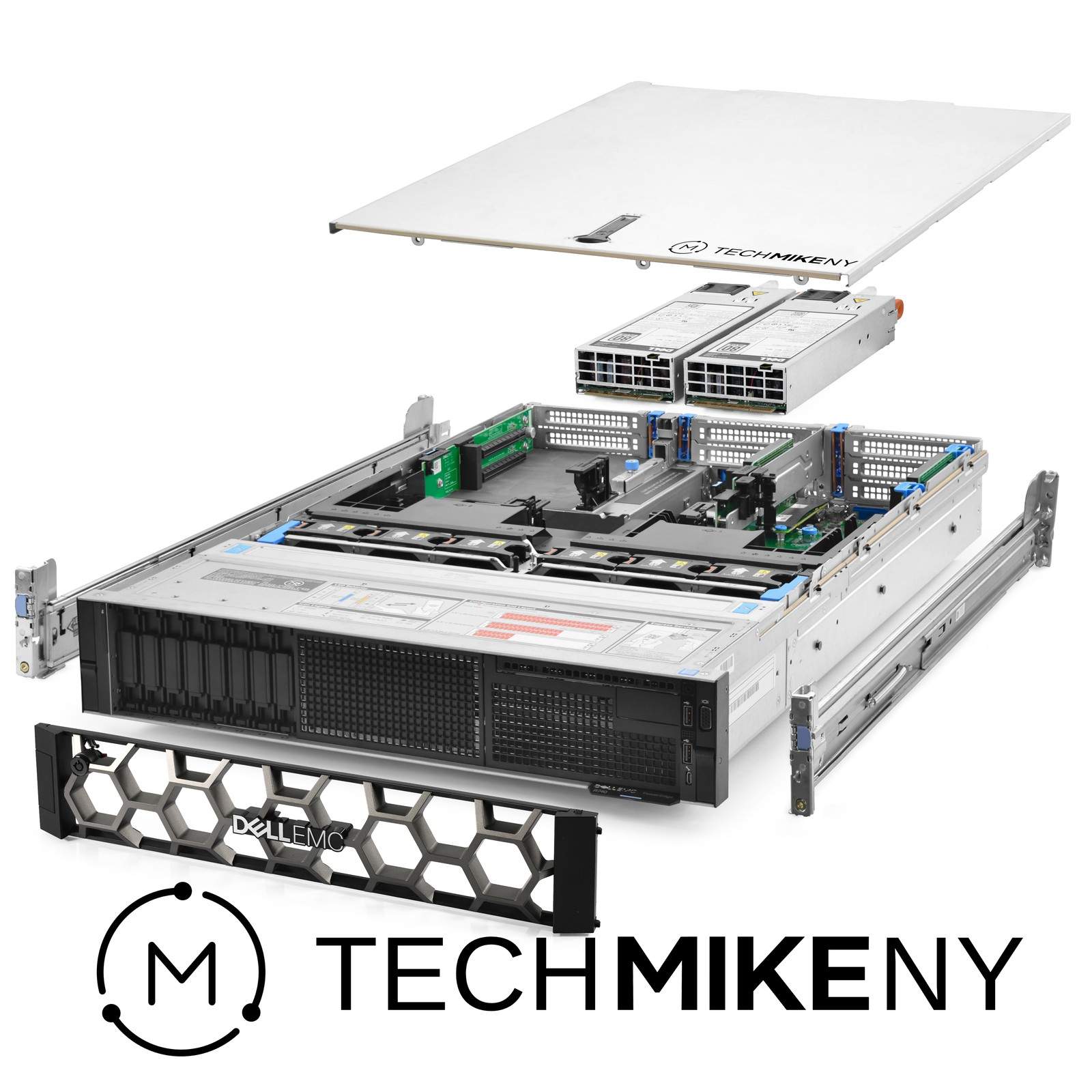 Dell PowerEdge R740 Server 2x Silver 4116 2.10Ghz 24-Core 128GB RAM 8x 2TB Rails