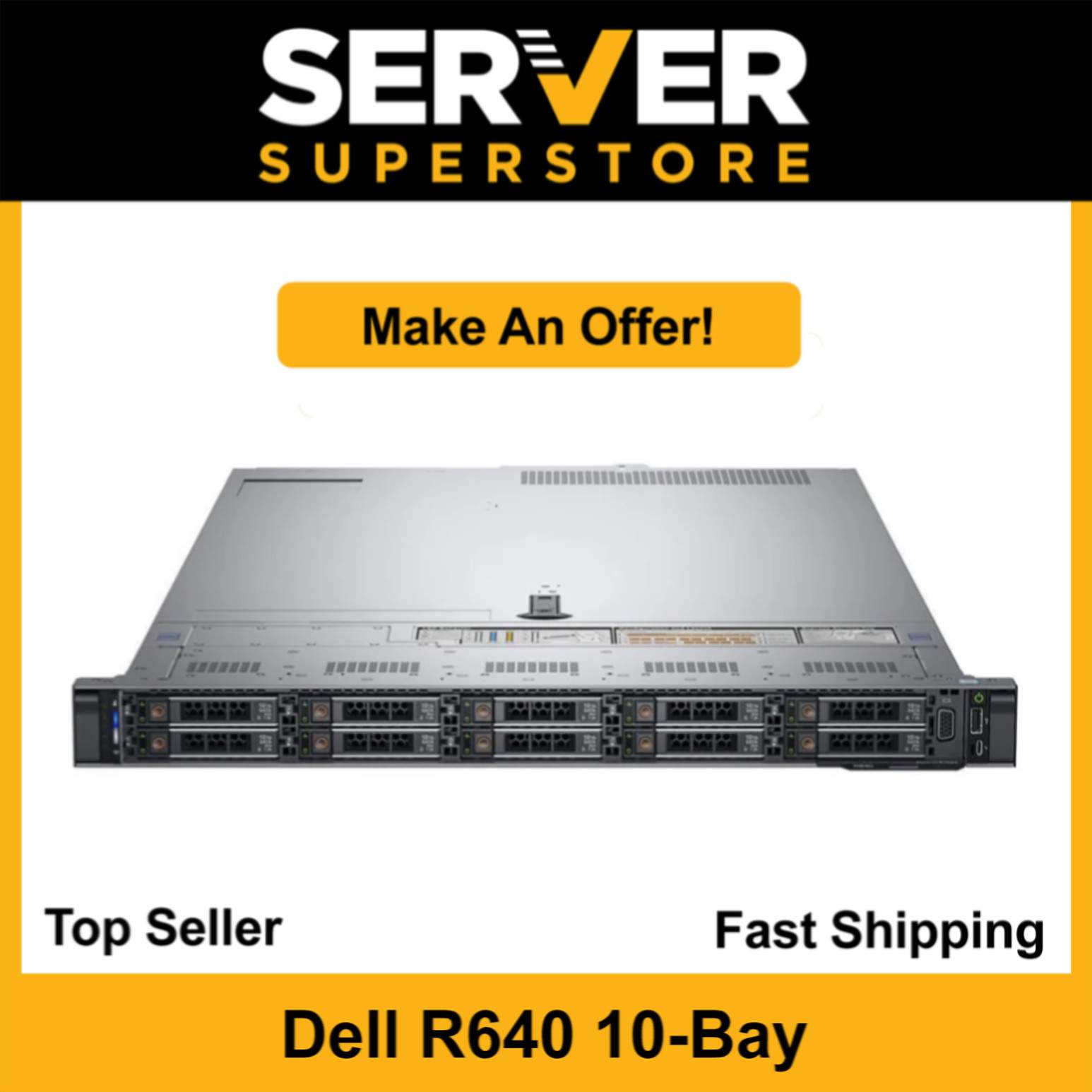 Dell PowerEdge R640 NVMe Server 2x Gold 6130 = 32 Cores H730P 512GB RAM 8x trays