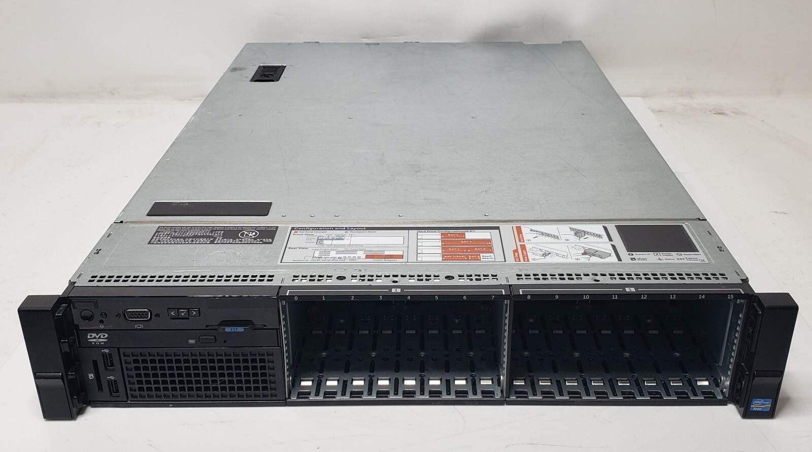 Dell OEMR R720 Dual Intel Xeon E5-2670 @2.60GHz 128GB RAM No HDD H710P (a)