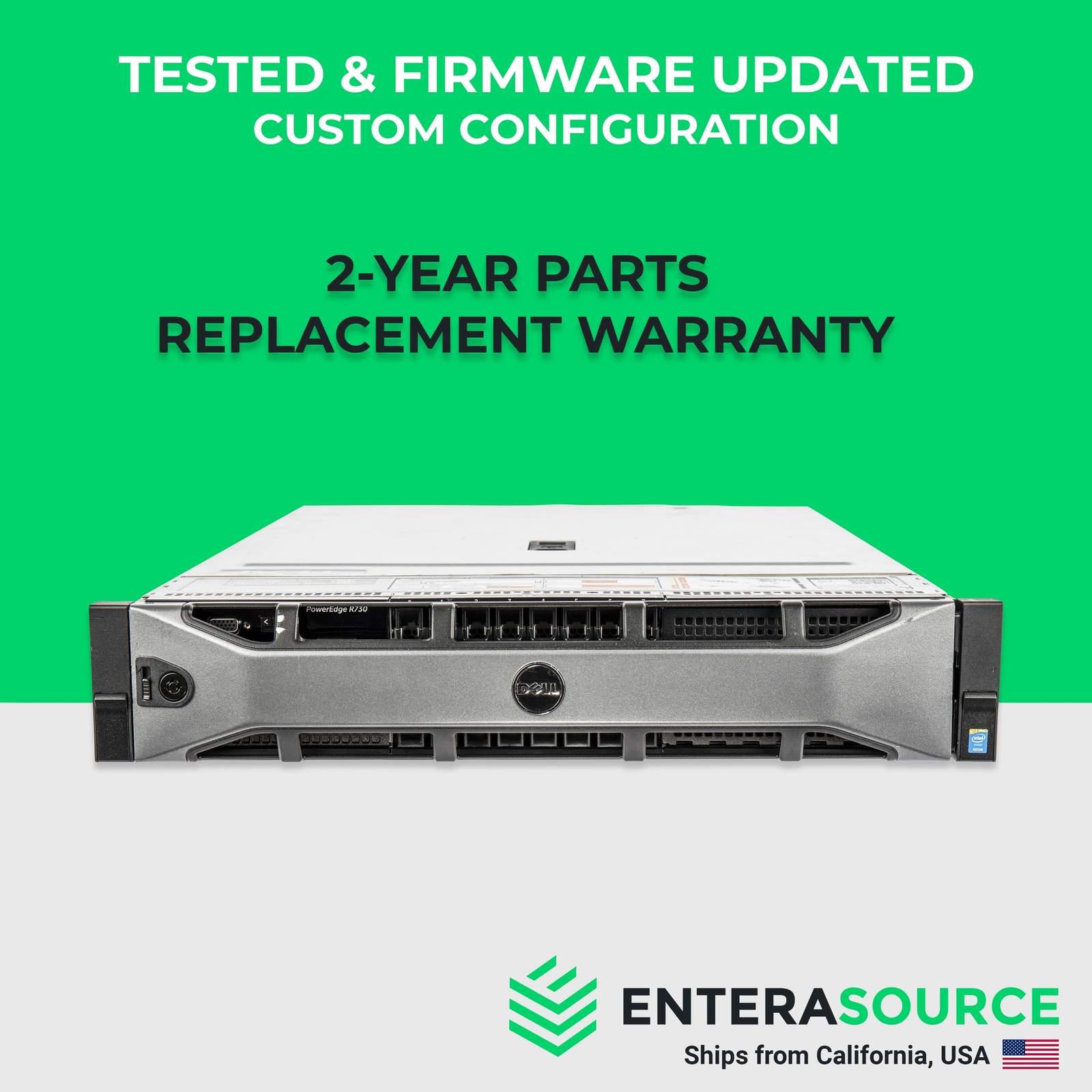 Dell PowerEdge R730 Server 8SFF – Configurable, 2x Xeon, 32GB-256GB RAM