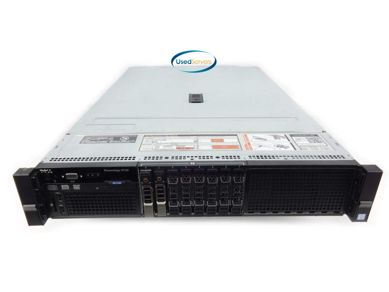 Dell R730 8SFF Server 2xE5-2650v4 2.2GHZ=24Cores 128GB 2×1.8TB 12G SAS 2x750W