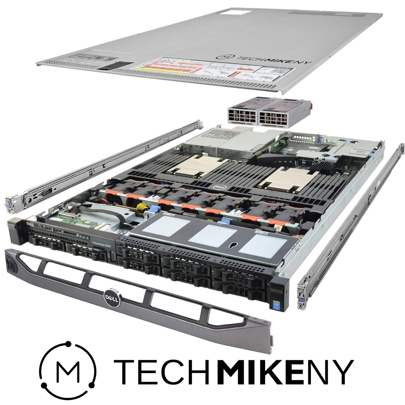 Dell PowerEdge R630 Server 2x E5-2623v4 2.60Ghz 8-Core 64GB RAM 2x New 500GB SSD