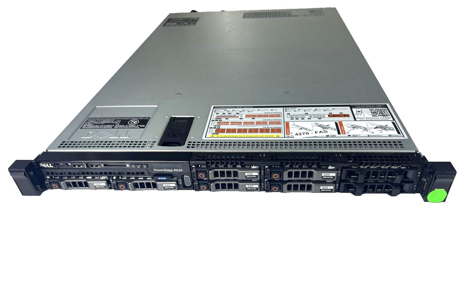 DELL PowerEdge R630 10 Bay SFF 2x E5-2660v3 2.6GHz =10C 64GB H730 6 x disk