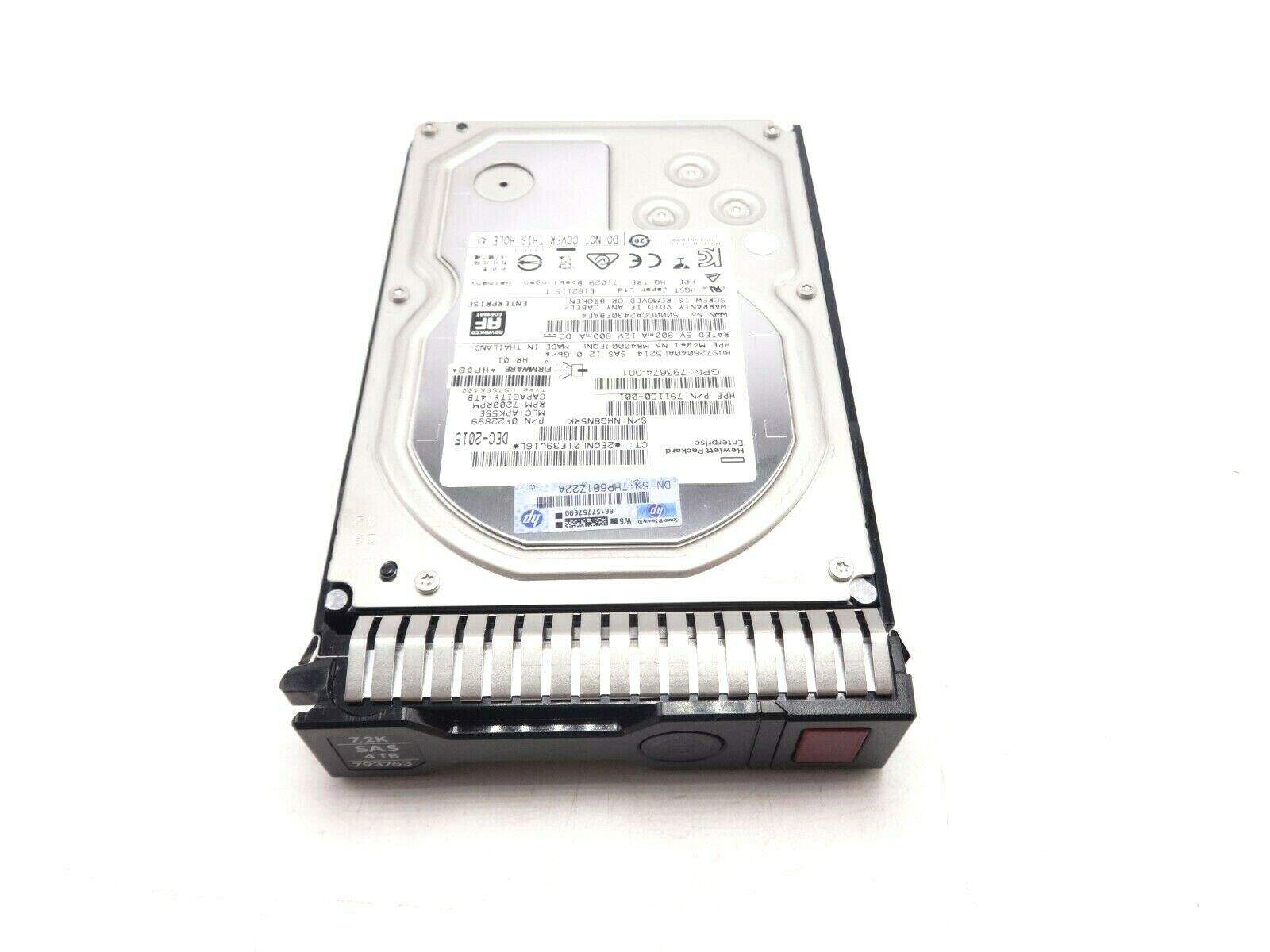 HP 793763-001 4TB 72000RPM 12GBPs SAS 3.5″ Hard Drive