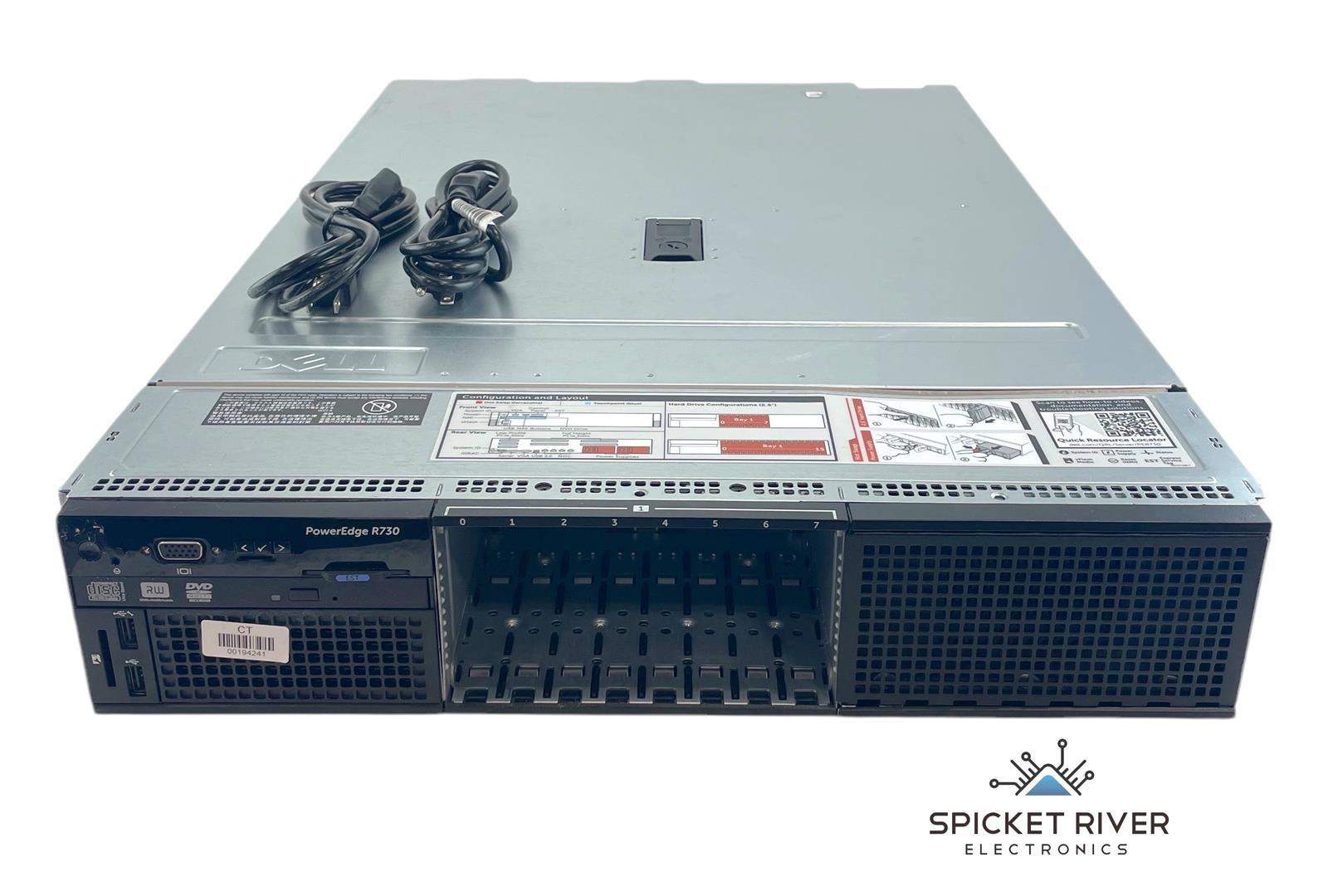 Dell PowerEdge R730 2x 10-Core Xeon E5-2650v3 128GB RAM 8-Bay No HDDs 2x H730