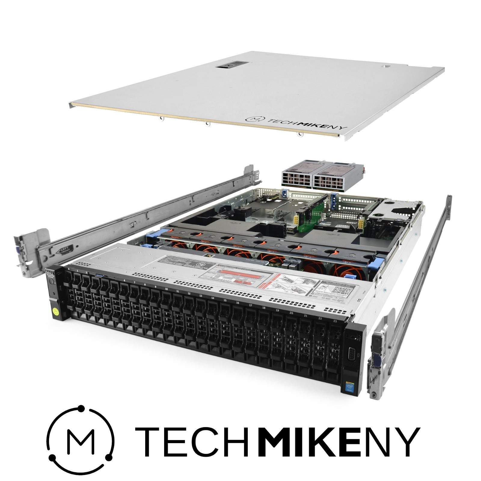 Dell PowerEdge R730xd Server 24-Bay 2x E5-2670v3 2.30Ghz 24-Core 64GB RAM Rails