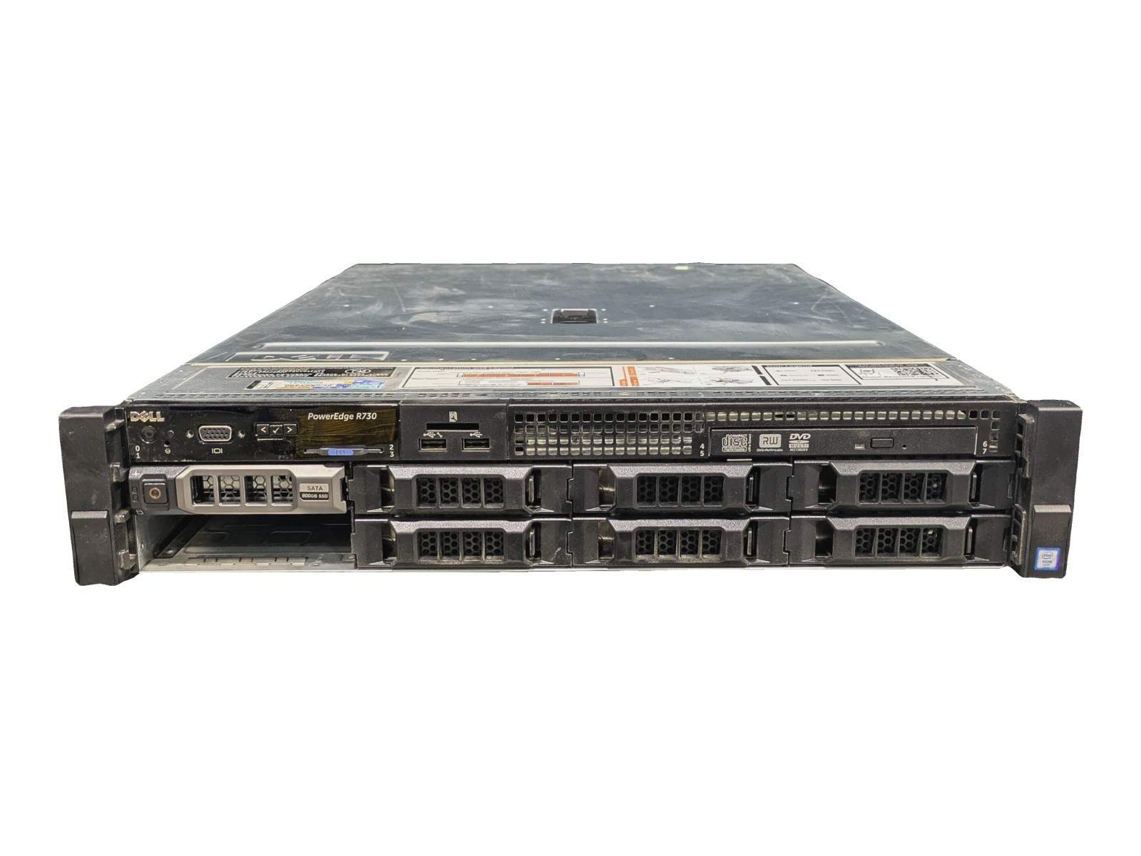 Dell PowerEdge R730 Server – 2x Xeon E5-2620 V3 32GB RAM 512GB SSD iDRAC8 No OS