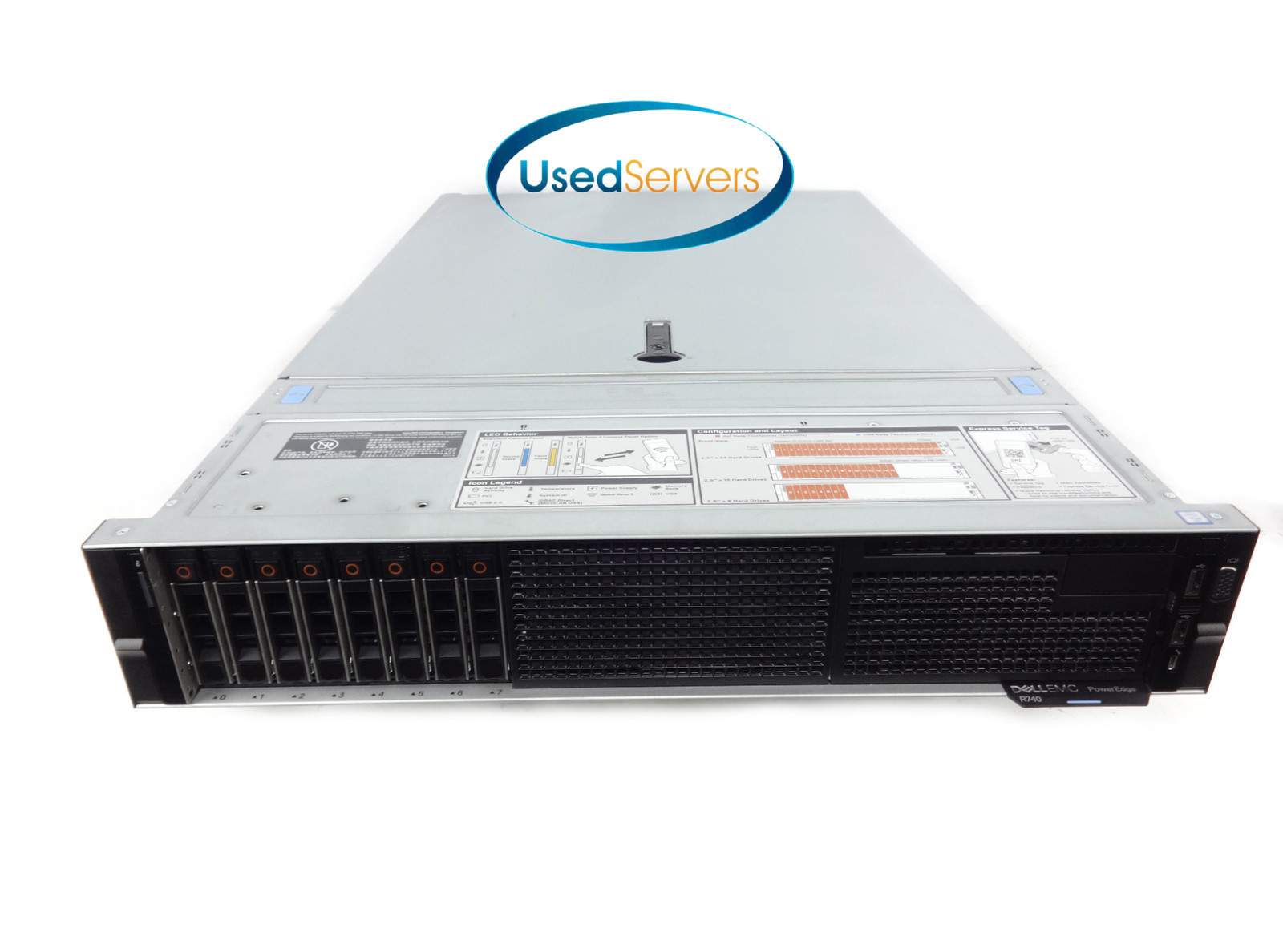 Dell R740 8SFF TPM 2.0 2xGold 6130 2.1GHZ=32Cores 128GB 8xHD Tray 2x750W