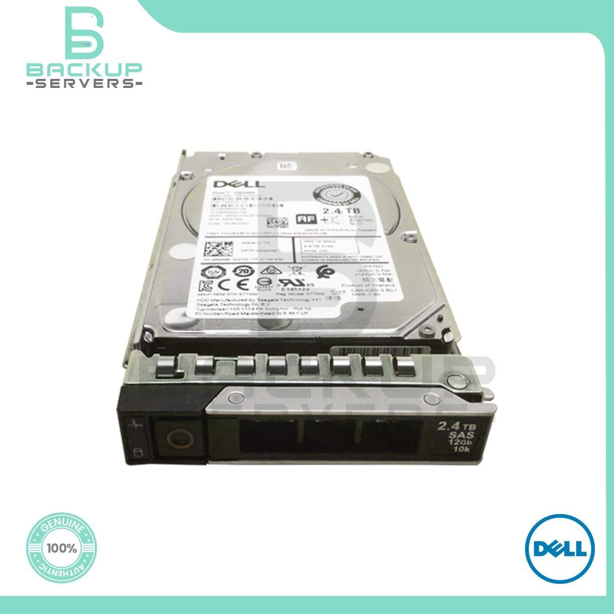 RWR8F Dell G14 G16 2.4TB 12Gbps 10K RPM SAS 2.5″ 512e Hard Drive 0RWR8F