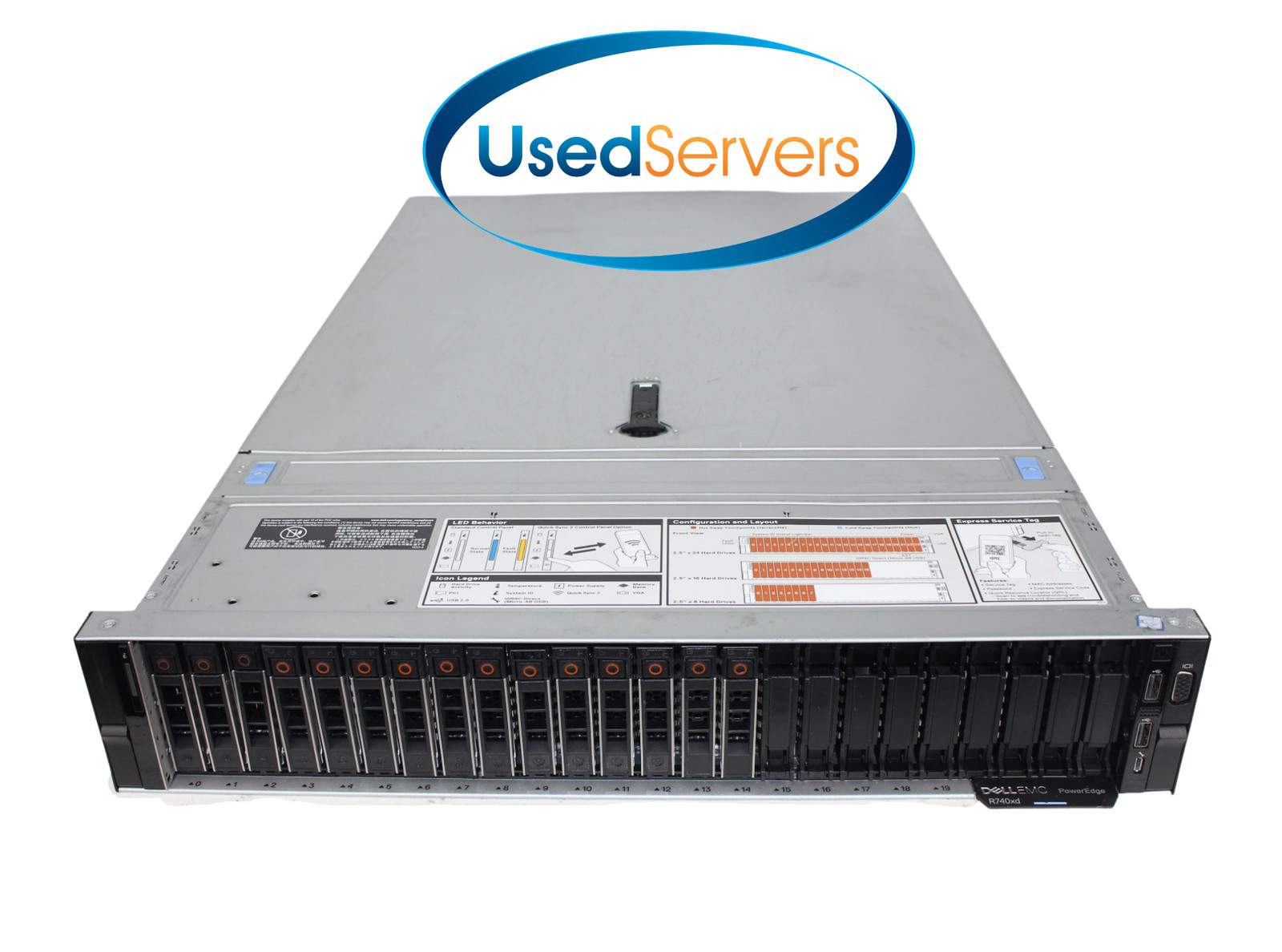 Dell R740 24SFF 12NVME 2xGold 6134 3.2GHZ=16Cores 128GB 12×1.8TB 12G SAS 2x1100W