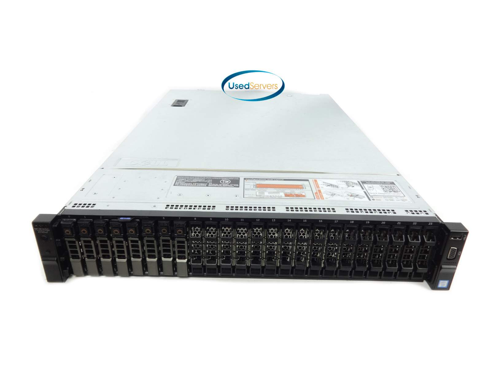 Dell R730XD 26SFF 128GB 2xE5-2660v4 2GHZ=8Cores 8xHD Tray H730