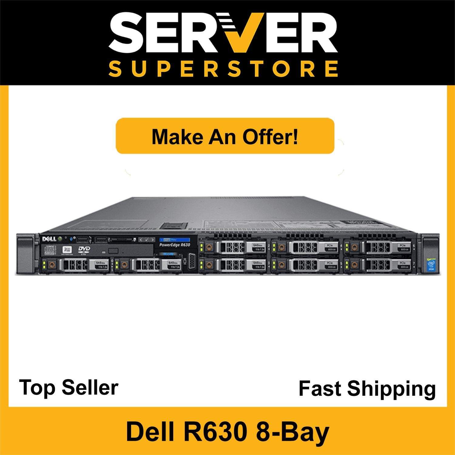 Dell PowerEdge R630 Server 2x E5-2660 V4 =28 Cores H730 64GB RAM 2x 500GB SSD
