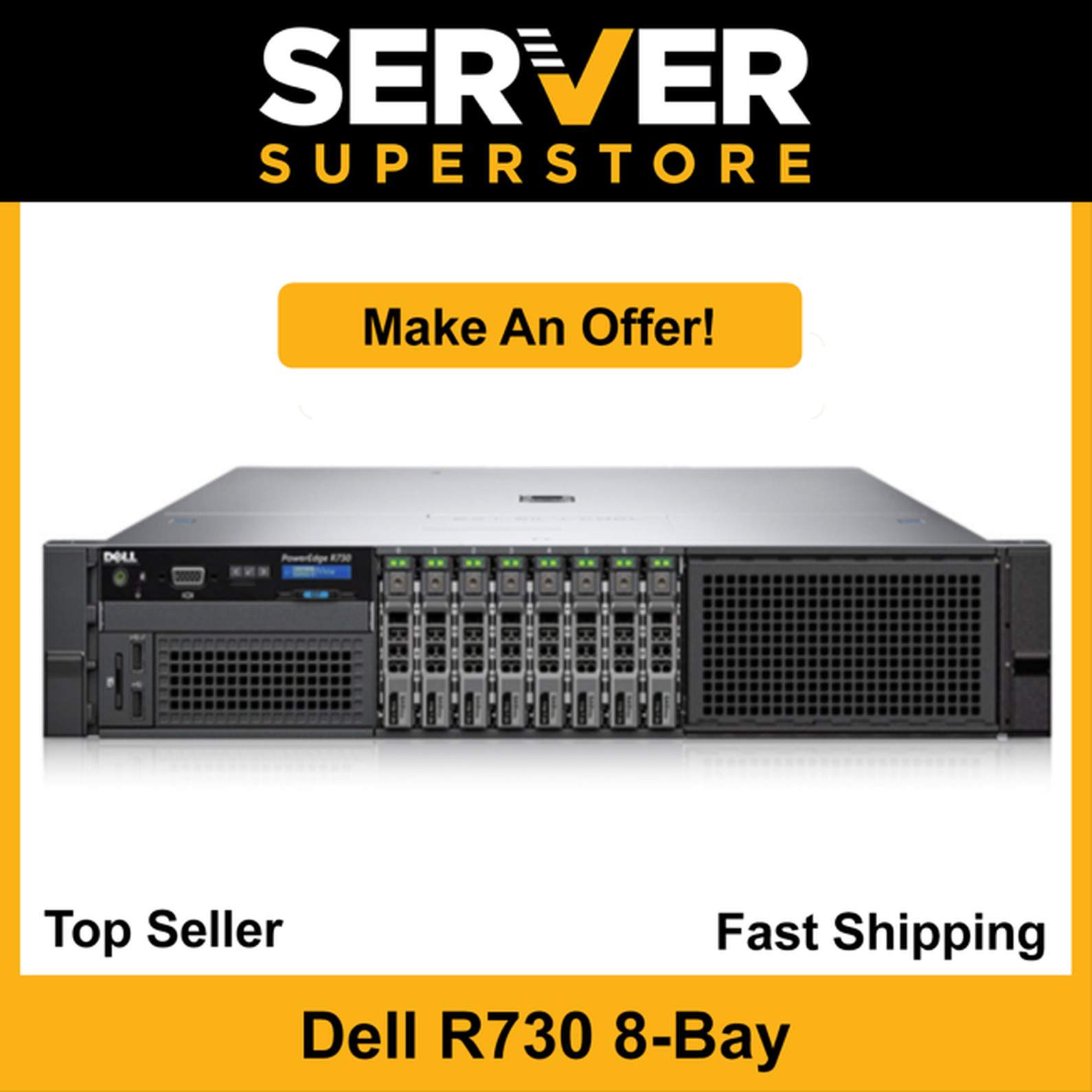 Dell PowerEdge R730 Server 2x E5-2690 V4 = 28 Cores 32GB RAM H730 4x 600GB SAS