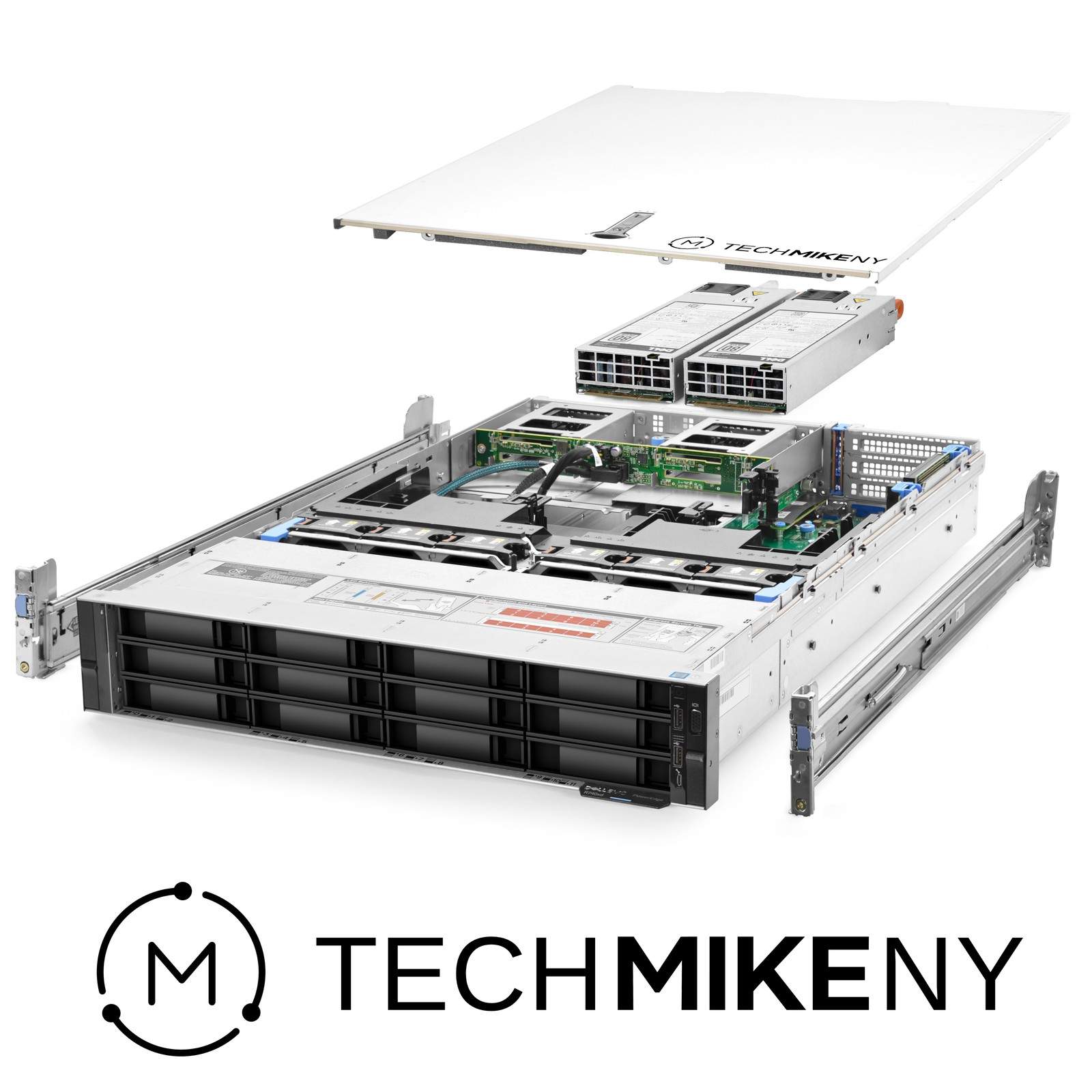 Dell PowerEdge R740xd Server 2.10Ghz 48-Core 128GB RAM 12x Caddies Rails