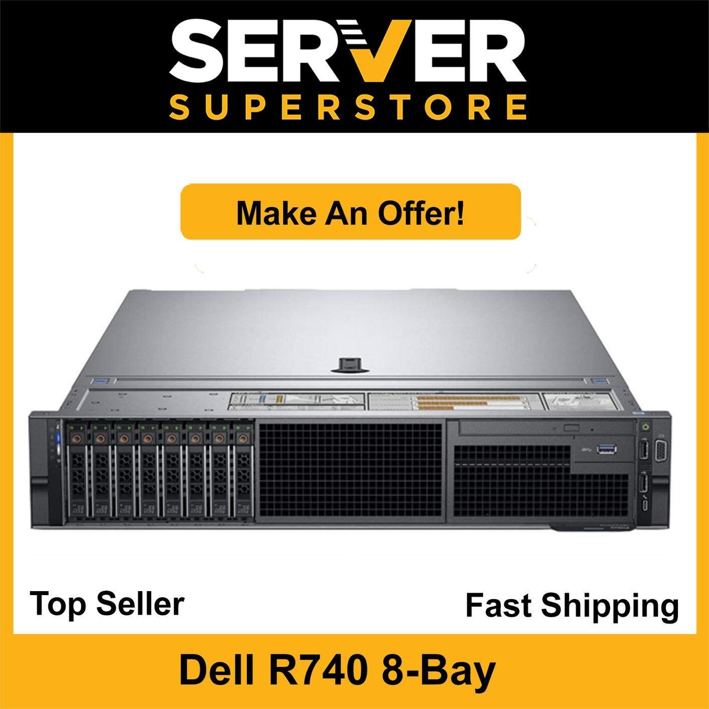 Dell PowerEdge R740 Server 2x Silver 4114=20 Cores | 32GB RAM | H730P | 4x trays