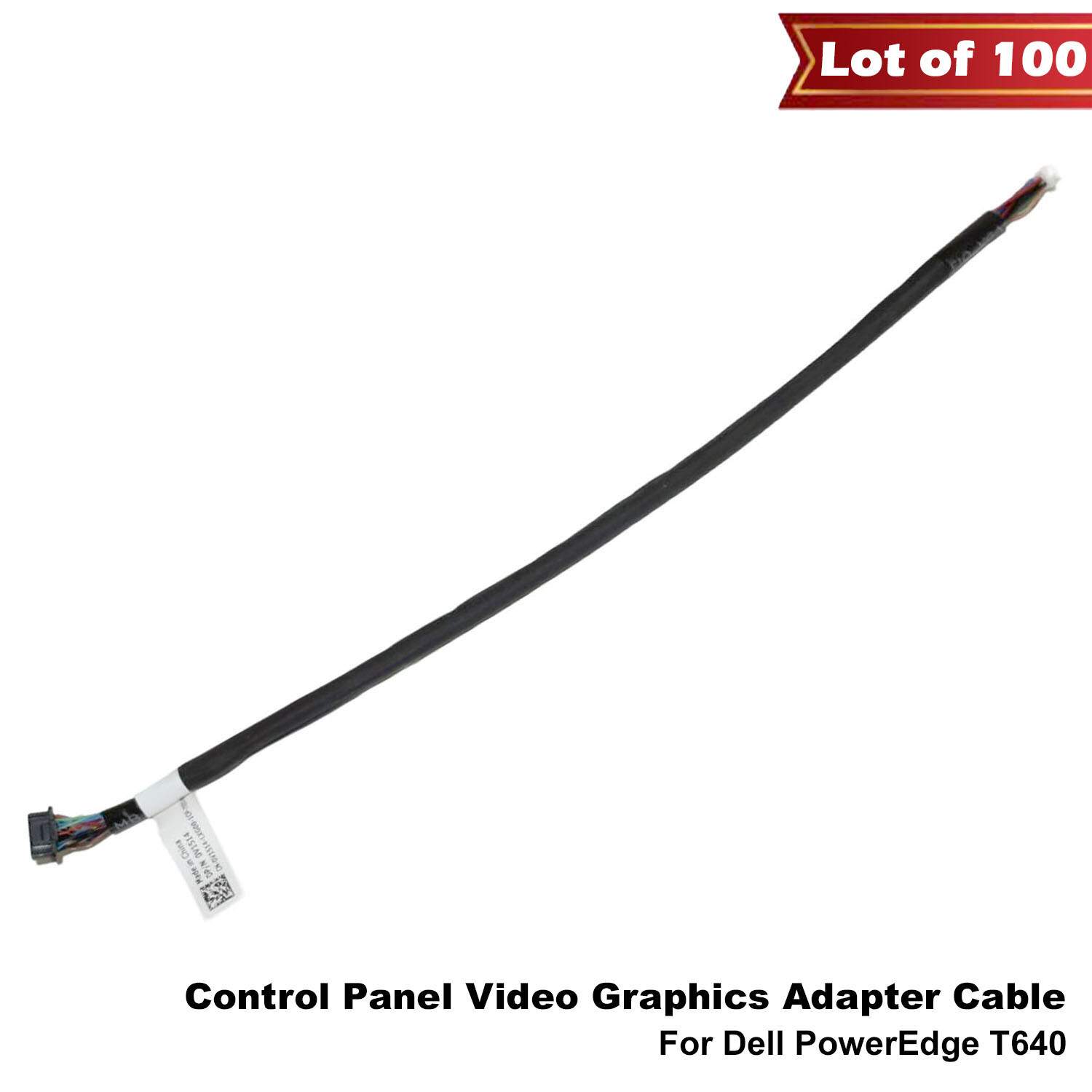 Lot of 100 Dell PowerEdge T640 Control Panel Video Graphics Adapter Cable V1514