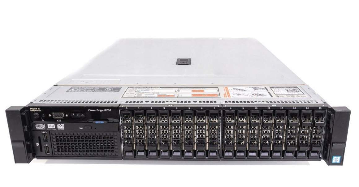 Dell R730 16×2.5″ 2x E5-2630 v4 128GB 2x480GB SSD H730P iDRAC8 4x1GbE
