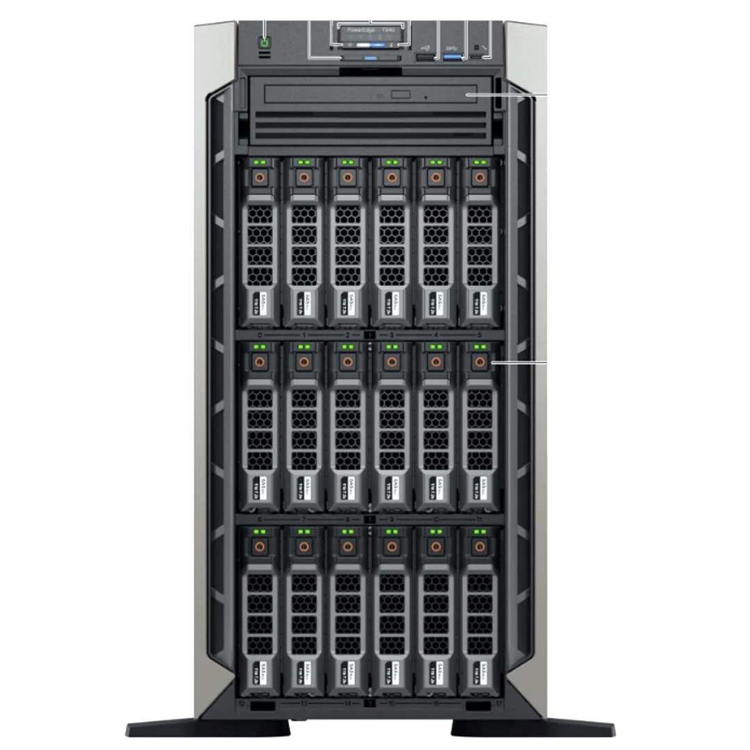 Server Dell PowerEdge T640 18×3.5″ 2xGold 6134 32GB 2x960GB SSD H730P+ iDRAC9