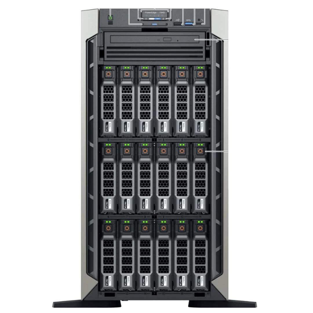 Dell PowerEdge T640 18LFF Server 2 x Xeon Platinum 8268 2.9GHz H750 iDrac 9