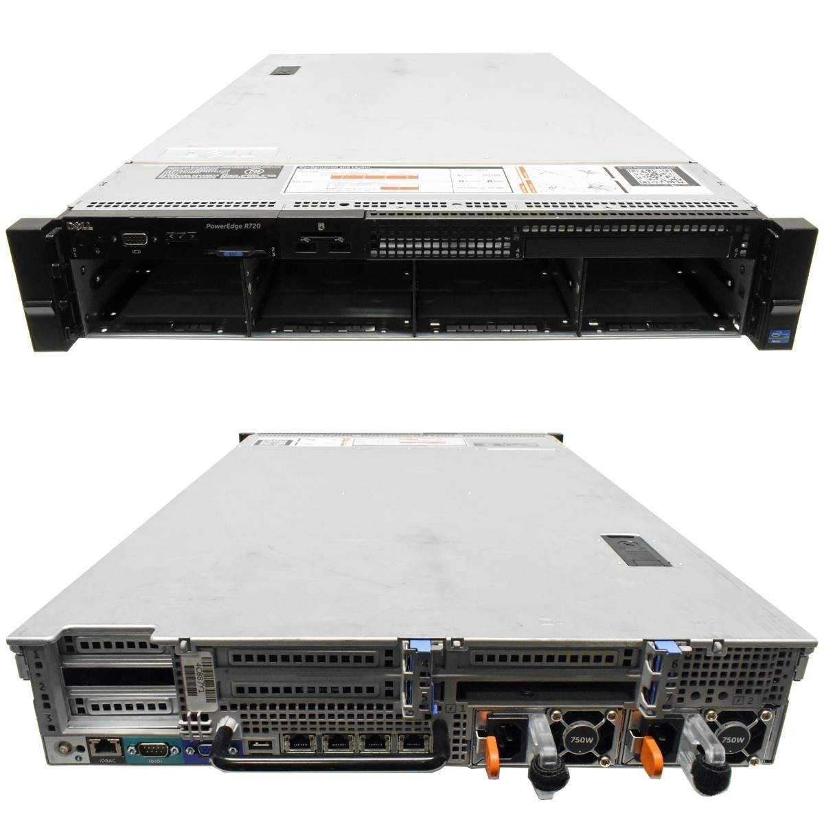 Dell PowerEdge R720 Server 2U H710 mini 2xHS NO CPU NO RAM 8×3.5 Bay 2HE 19″