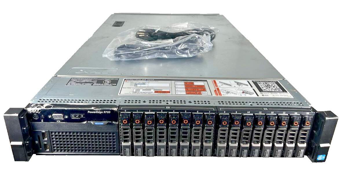 Dell PowerEdge R720 | 2X E5-2670v2  | 192GB RAM PC3 | 9,600GB HDD |2x PS1100W