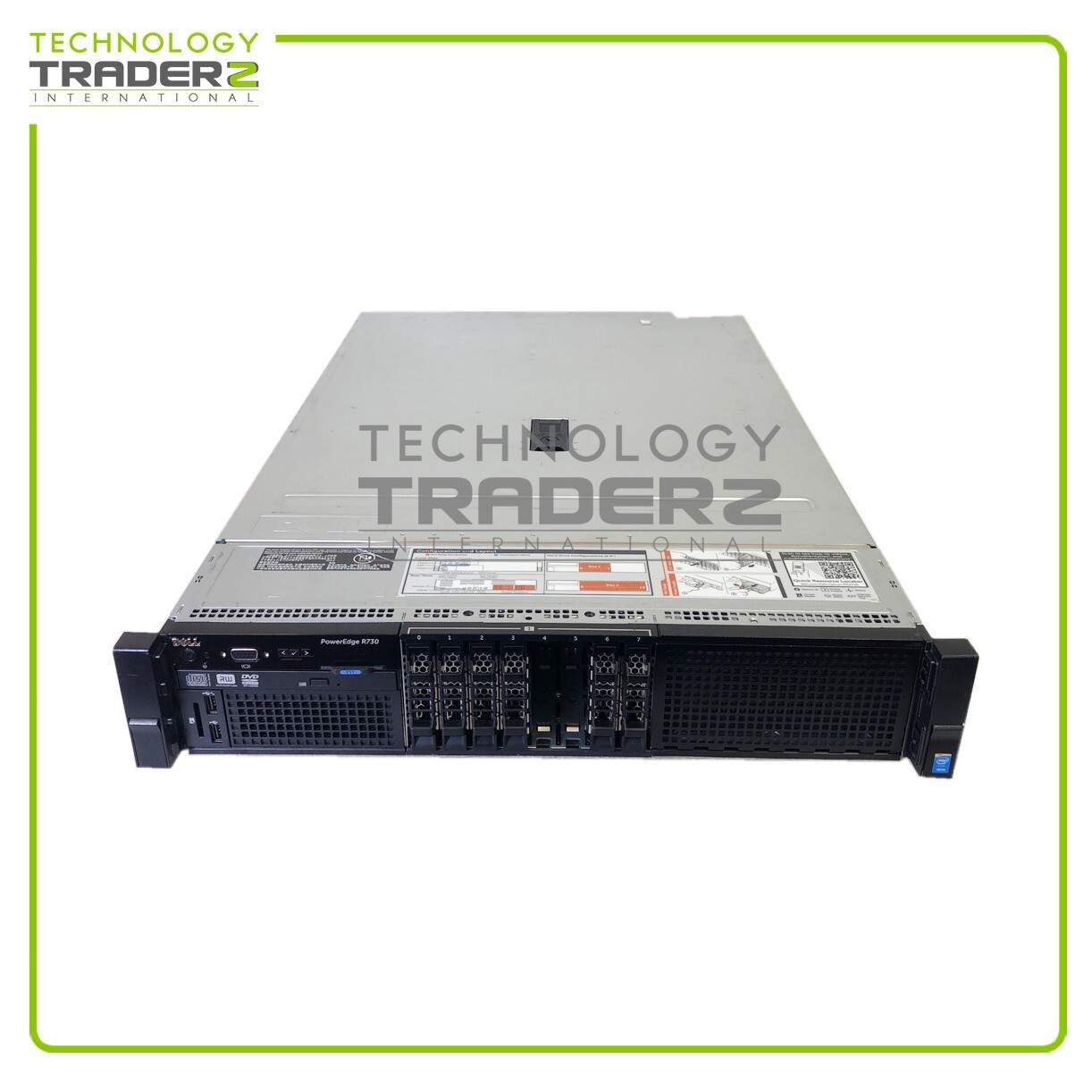 0CMMN Dell PowerEdge R730 E31S 2P Xeon E5-2620 v3 16GB 8x SFF Server W/ 2x PWS