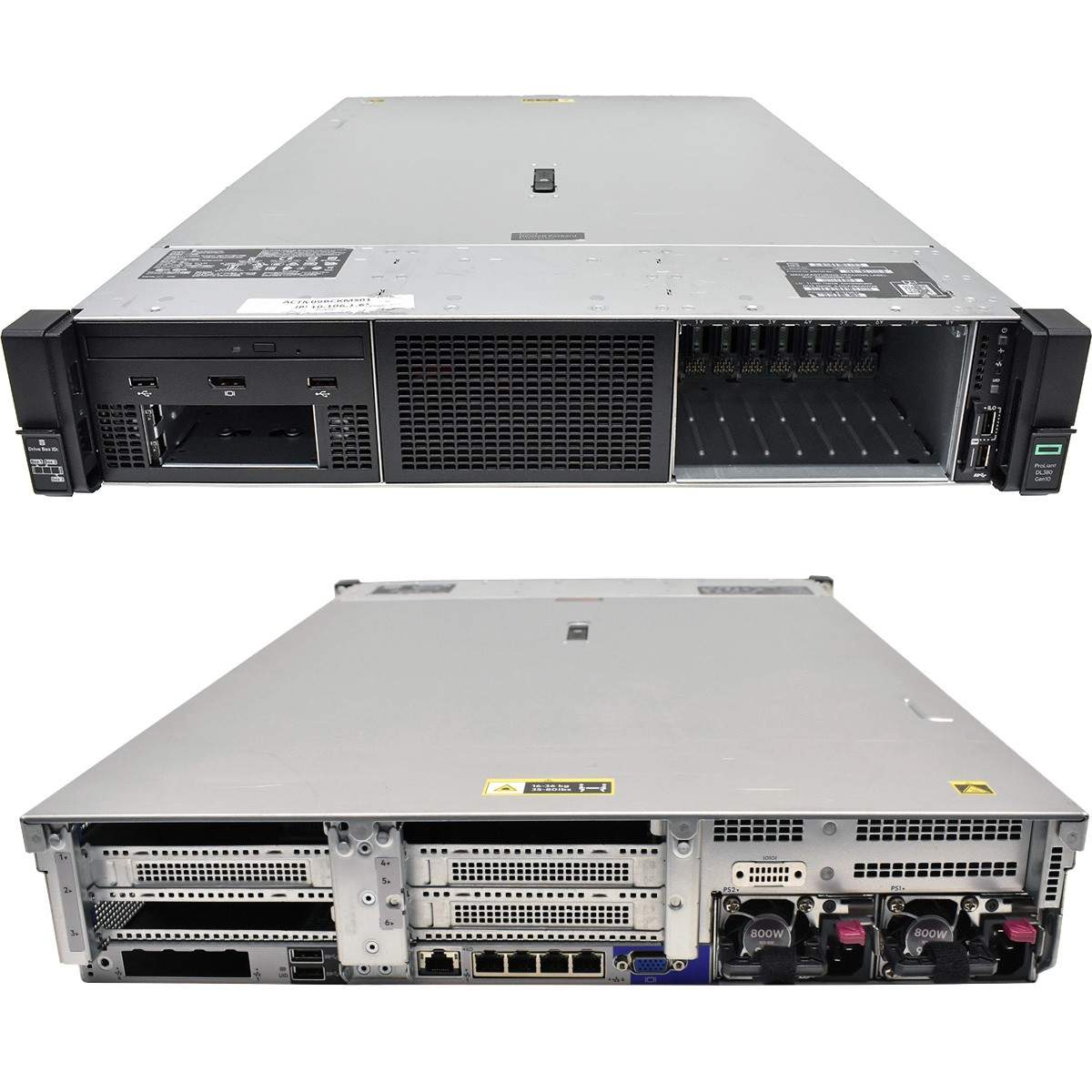 HP ProLiant DL380 G10 2U no CPU 2xPerformance no PC4 10x 2.5″ P408i-a + Expander