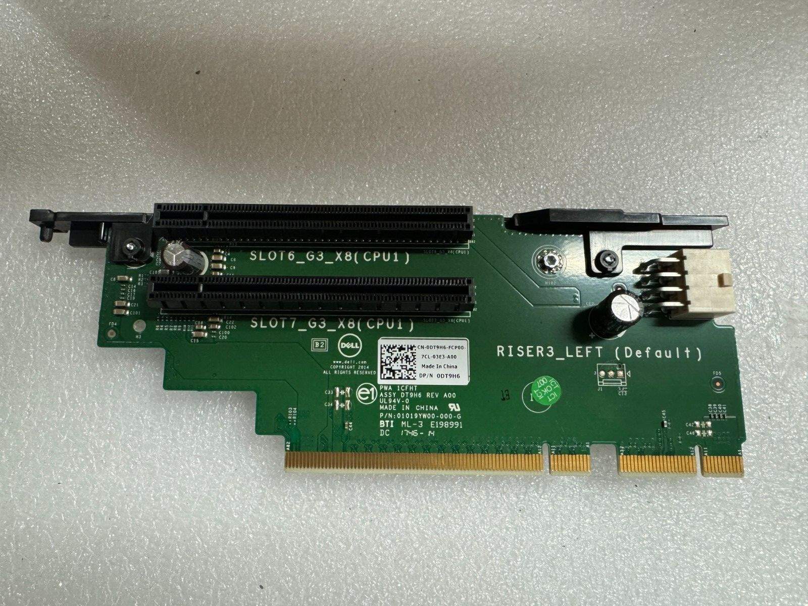 Dell PowerEdge R730 Server PCIe x8 Riser 3 Card Dell P/N: 0DT9H6