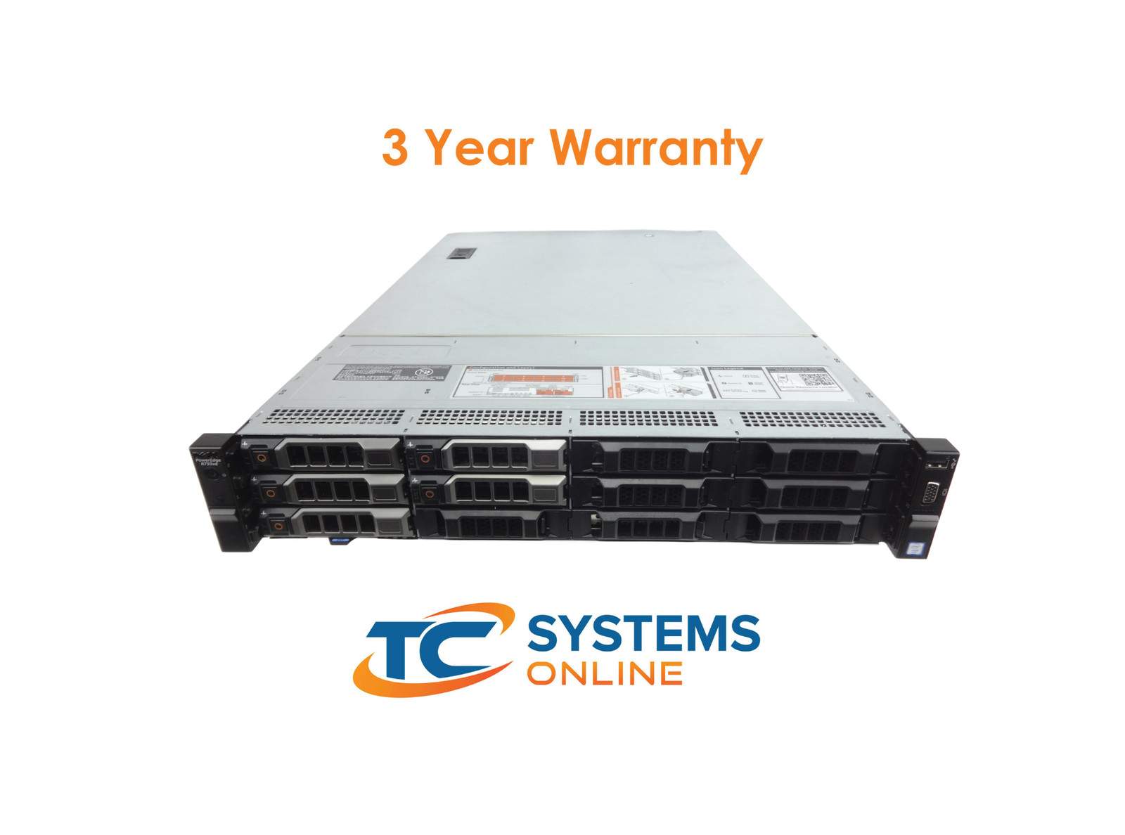 Dell R730XD 12LFF 2xE5-2660v4 2GHZ=8Cores 64GB 5xHD Tray H730