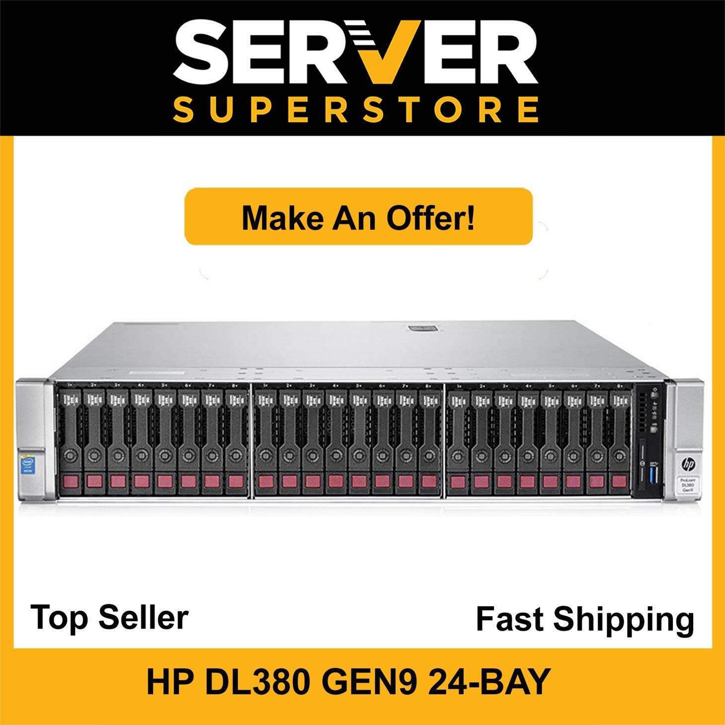 HP ProLiant DL380 G9 Server 2x E5-2690 V4 =28 Cores P440ar 32GB RAM 2x 480GB SSD