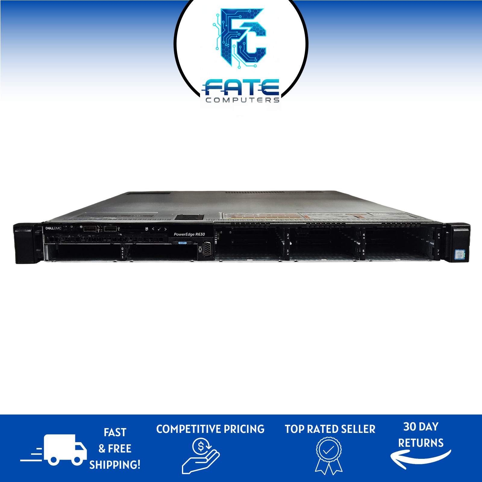 Dell Poweredge R630 8SFF 2x Intel Xeon E5-2690v3 12-Core 64GB H730 RAID 2x1100W