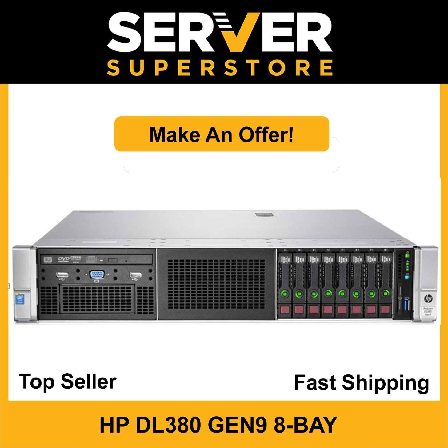 HP ProLiant DL380 G9 Server 2x E5-2690 V4 =28 Cores | P440 | 64GB | 2x 600GB SAS