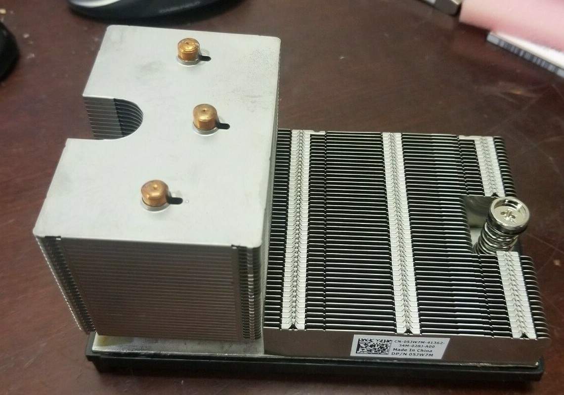 Lot of 2 Genuine Dell PowerEdge R720 Server CPU Processor Heatsink 5JW7M