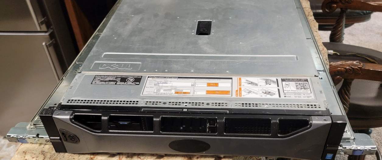 Dell Poweredge R730 Server Case w/ riser boards, NO PSU, NO MB, SFF 8 Bay