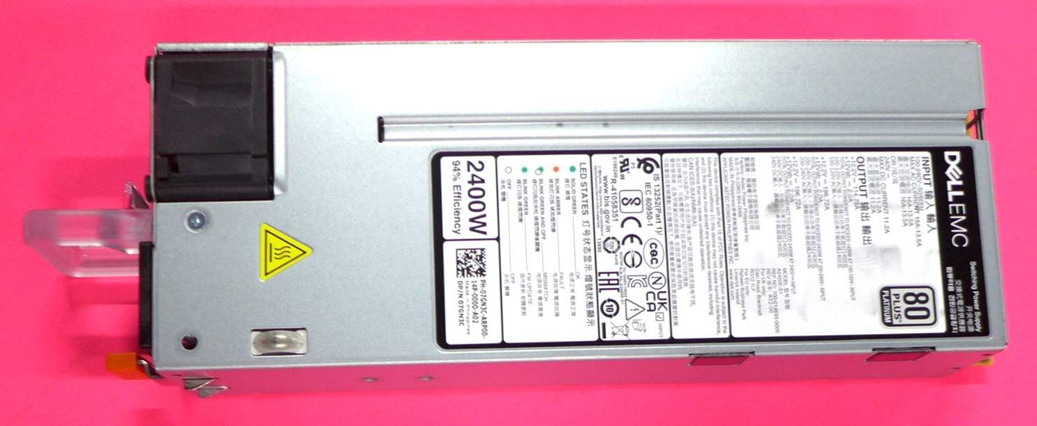 Genuine Dell PowerEdge R750 2400W 80 Plus Platinum Power Supply 7GN3C