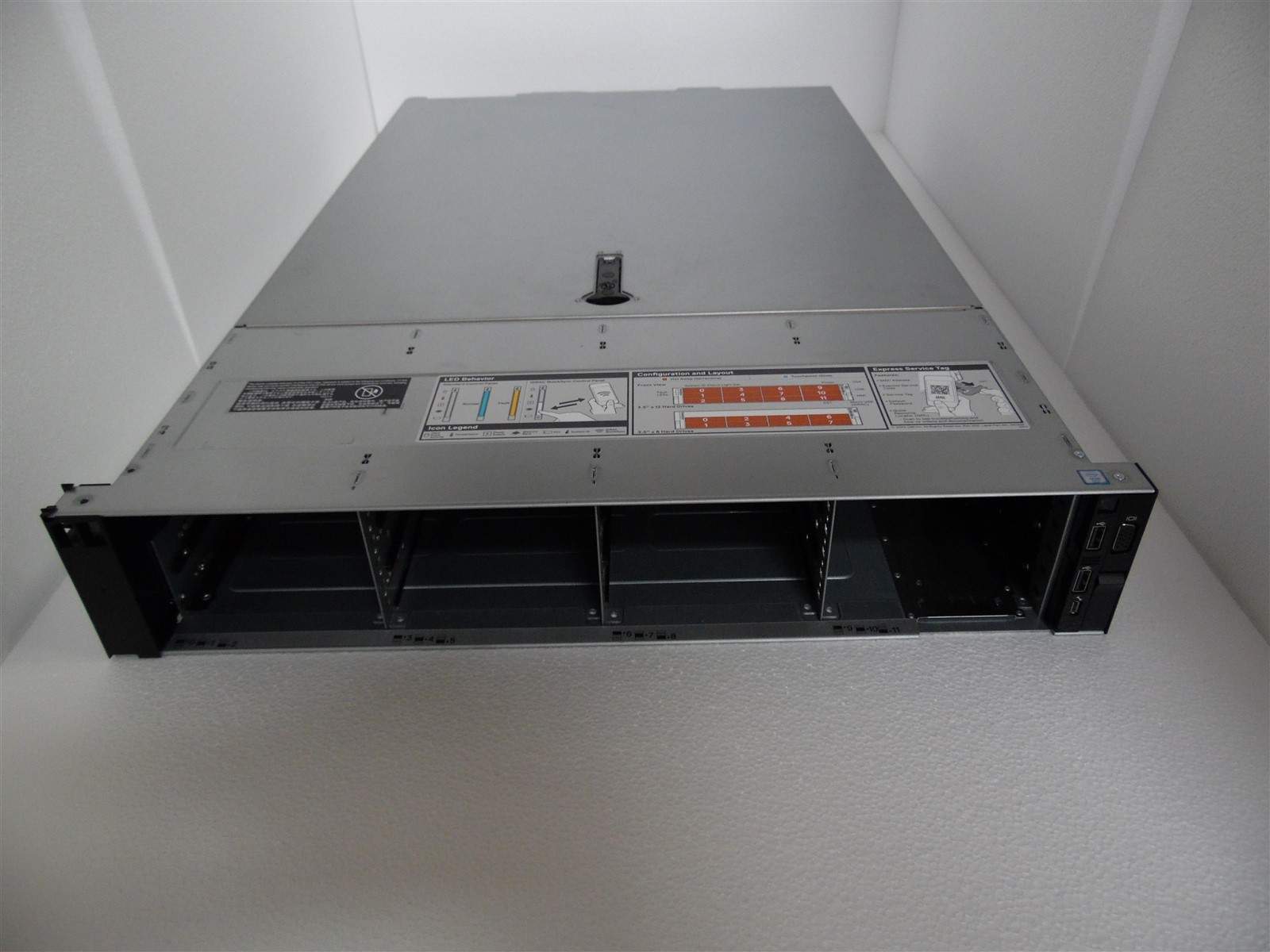 DELL EMC POWEREDGE SERVER R740xd 12 BAY METAL CHASSIS WITH PARTS J0T3G R27KK