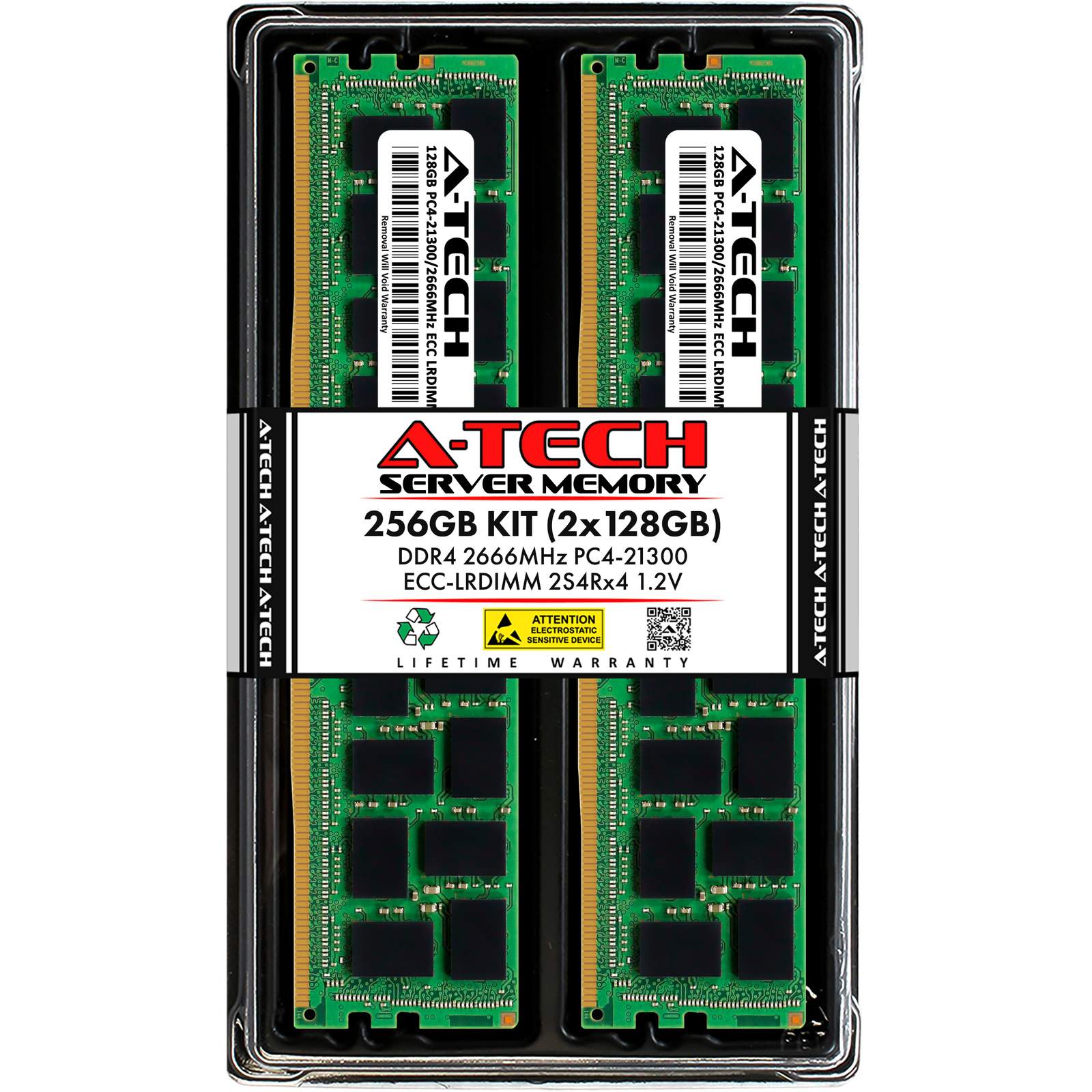 256GB 2x 128GB PC4-2666 LRDIMM Dell PowerEdge R440 R640 R940 T640 Memory RAM