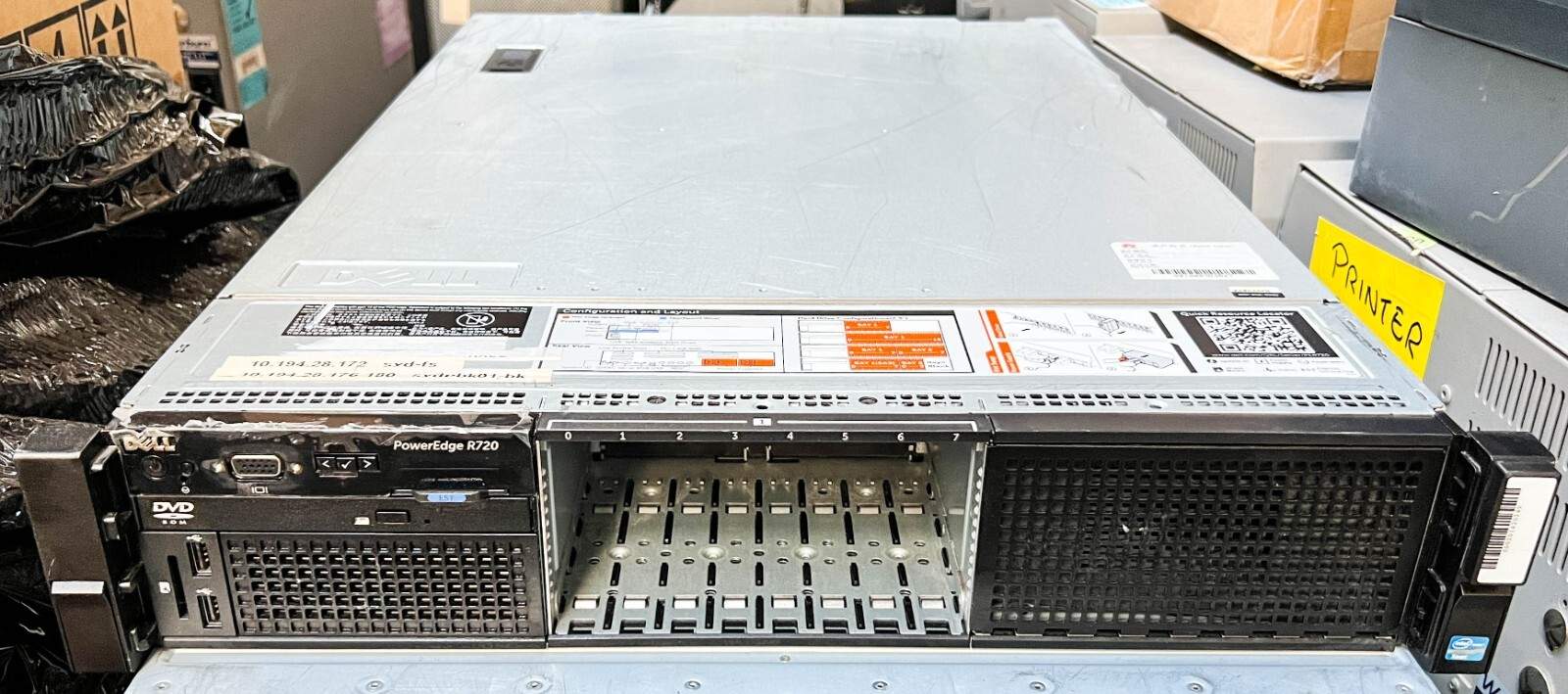 Dell PowerEdge R720 Server | 2x Xeon E5-2609 @2.4GHz Perc H710 Mini, 64GB 2xPSU