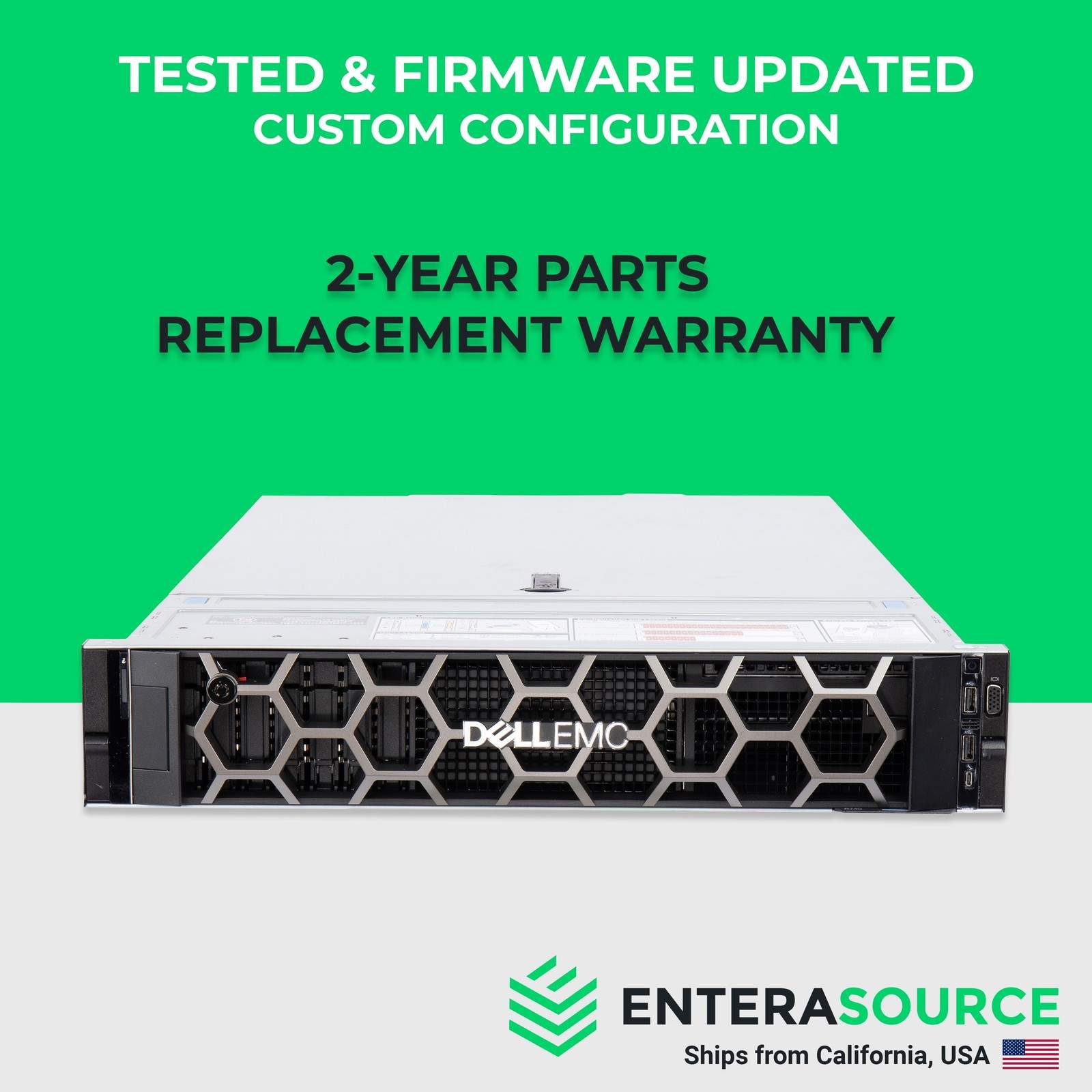 Dell PowerEdge R740 Server 8SFF – Configurable, 2x Xeon, 32GB-768GB RAM