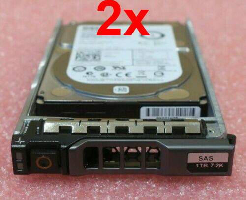 2x Dell 1TB 2.5” SFF SAS 6G 7.2K Hard Drive HDD 09W5WV 9W5WV ST91000640SS
