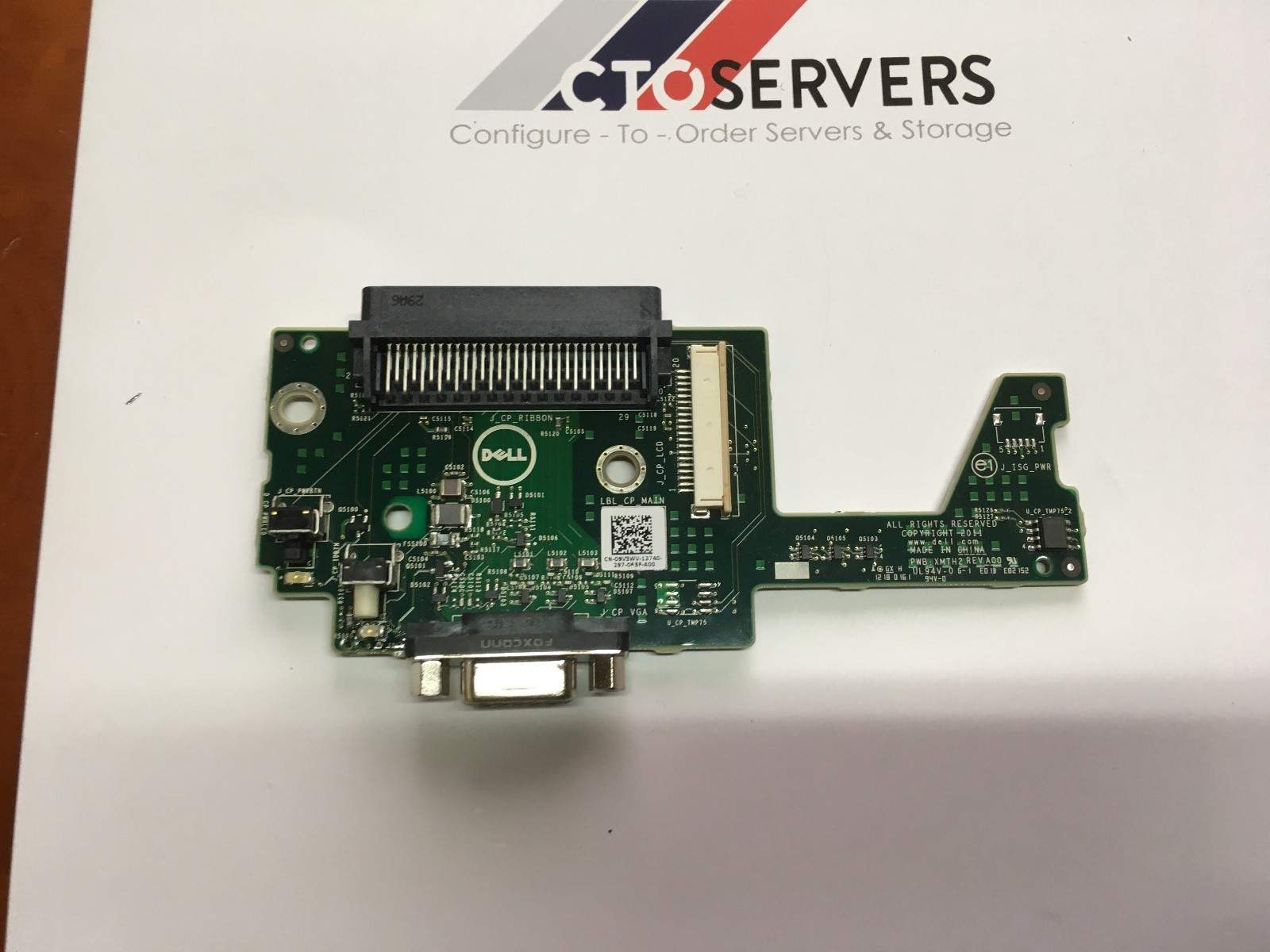 09V3WV — Dell Poweredge R720 Server Front Control Panel Board 9V3WV 09V3WV