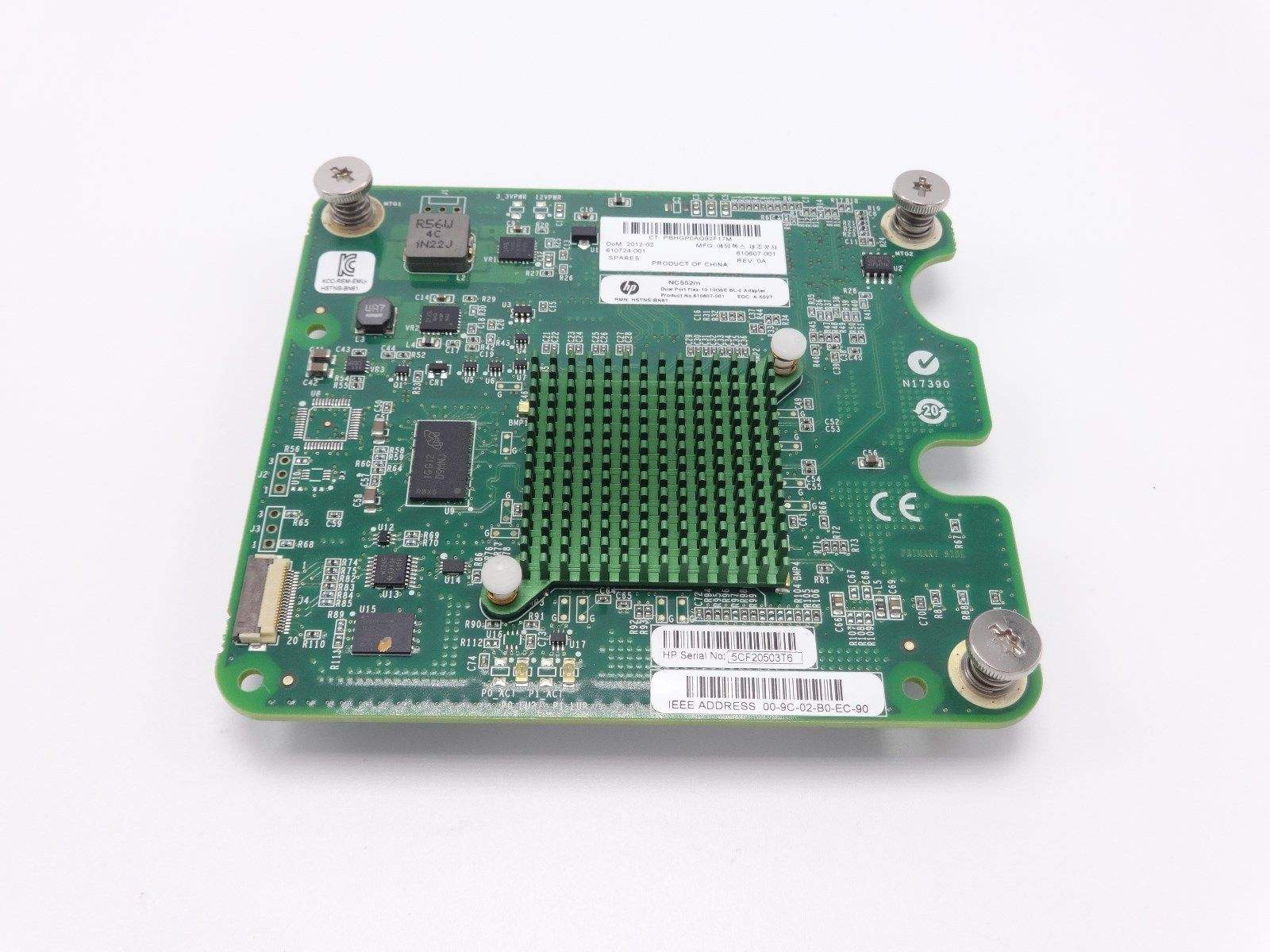 HP 610724-001 HP BLc NC522M FLES 10GBE DP Card