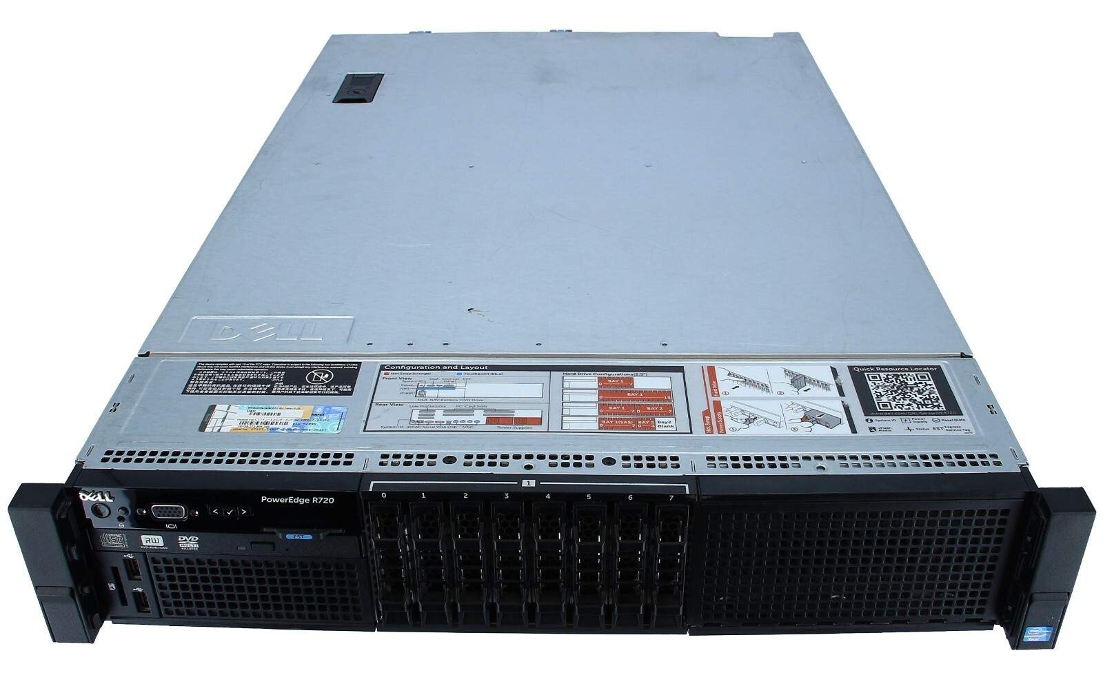 Dell PowerEdge R720 Server – 2x E5-2697v2 2.70Ghz 24-Core 32GB 8x 900G H710i