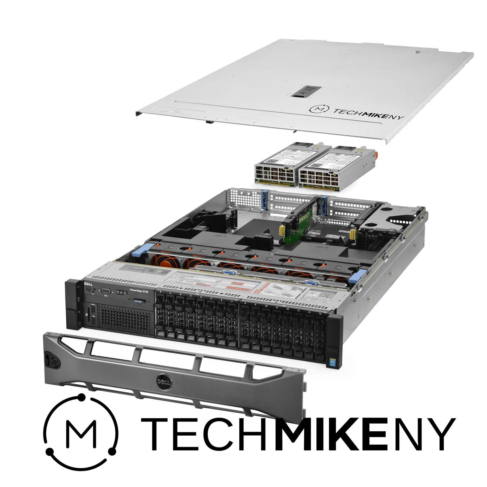 Dell PowerEdge R730 Server 2x E5-2697v3 2.60Ghz 28-Core 128GB RAM 1.0TB Storage