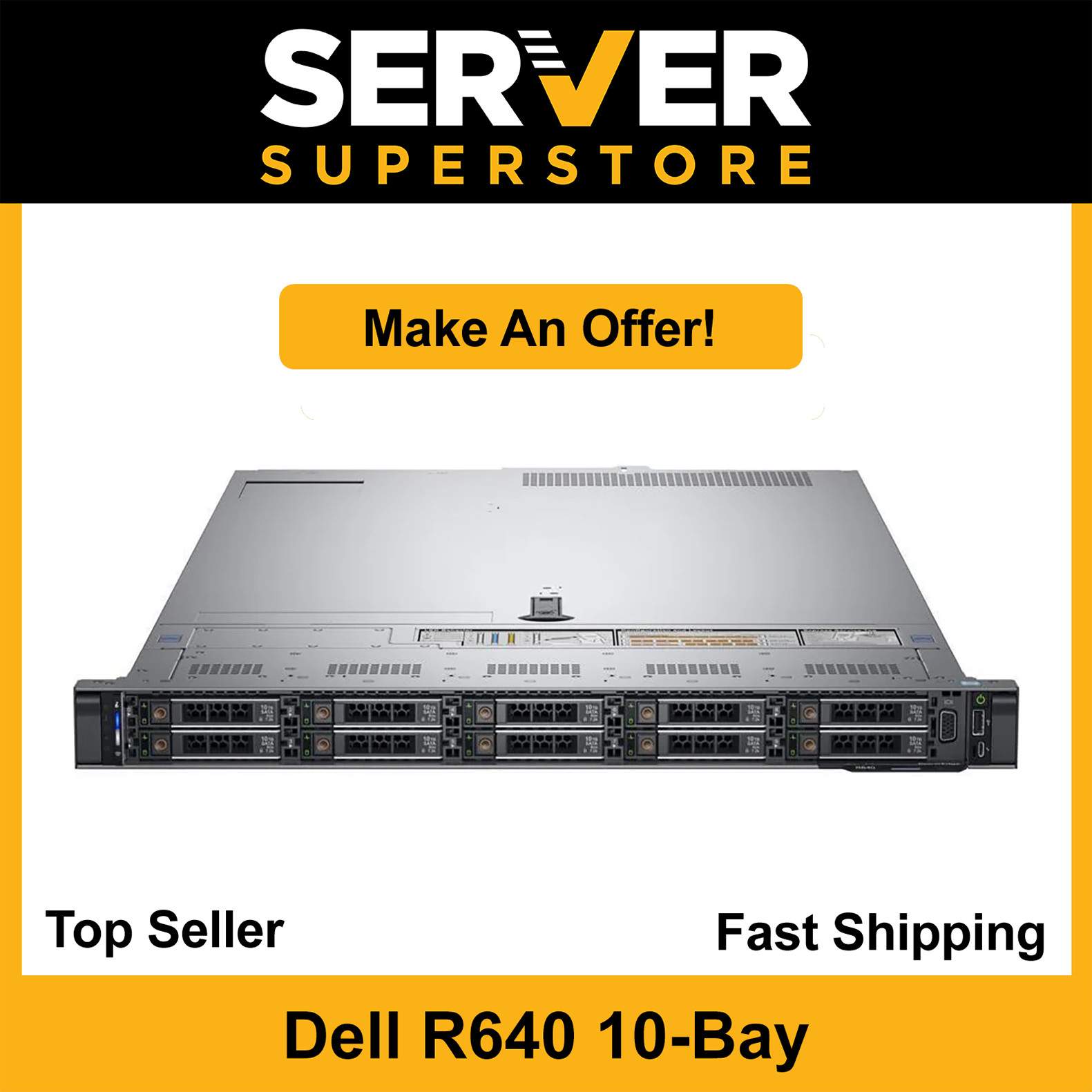 Dell PowerEdge R640 NVMe Server 2x Gold 6130 = 36 Cores H730P 256GB RAM 2x trays