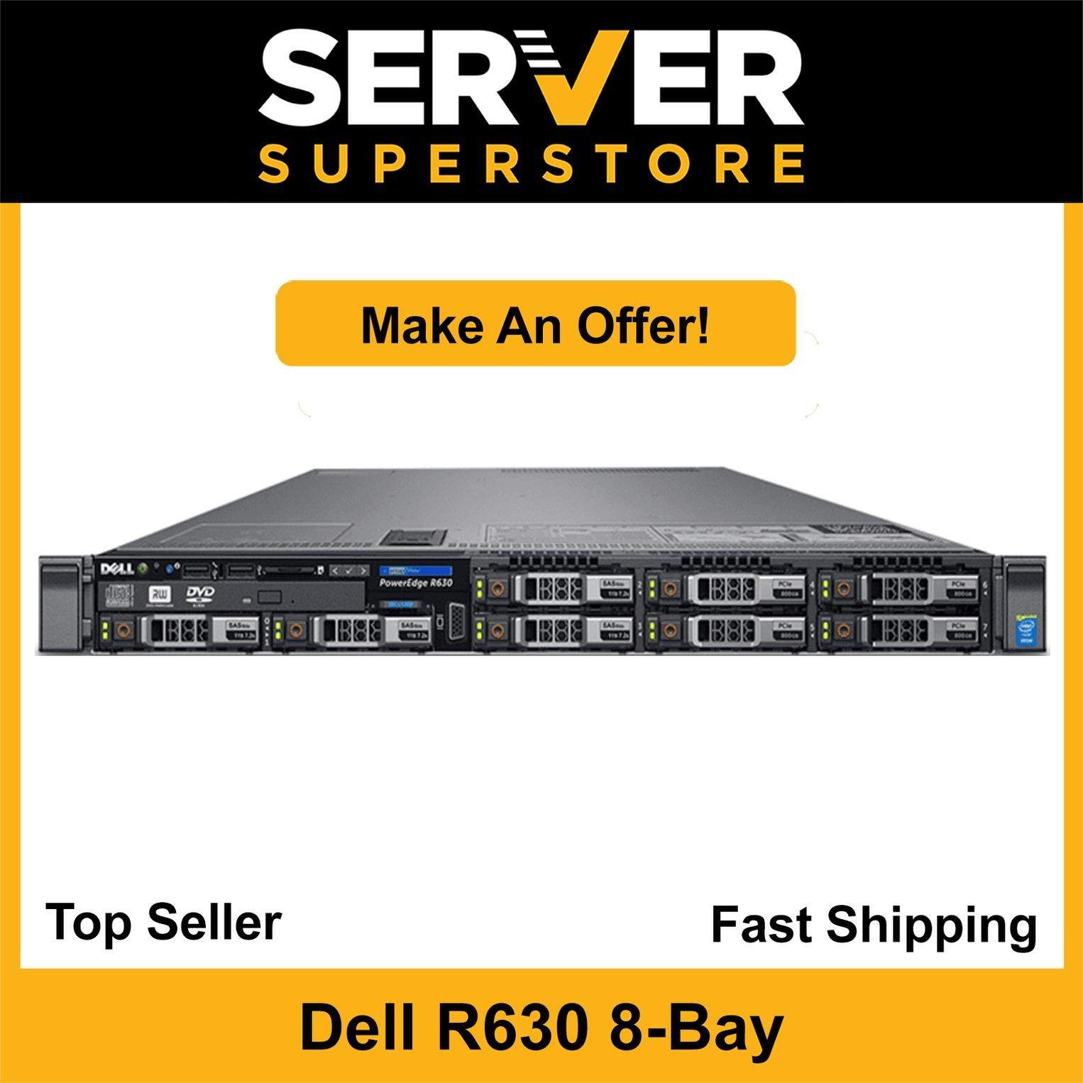 Dell Poweredge R630 Server 2x E5-2630 V3 = 16 Cores H730 256GB RAM 4x 300GB SAS