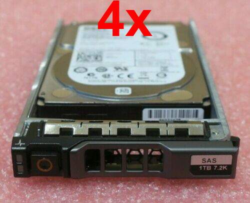 4x Dell 1TB 2.5” SFF SAS 6G 7.2K Hard Drive HDD 09W5WV 9W5WV ST91000640SS